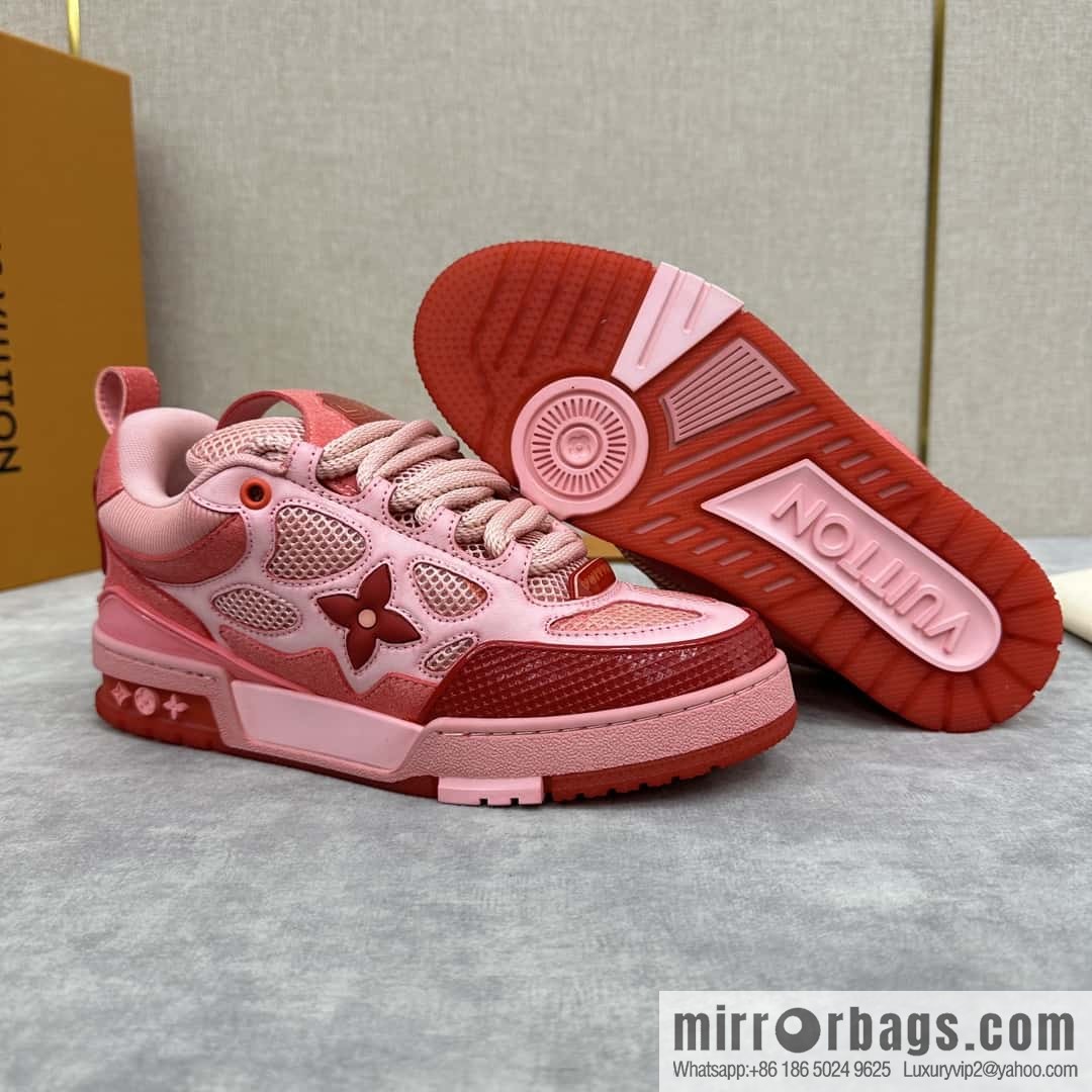 💋💍L home new products L * V SKATE washing gradual change sports shoes series 1ACQML new LV SKATE sports shoes of the season