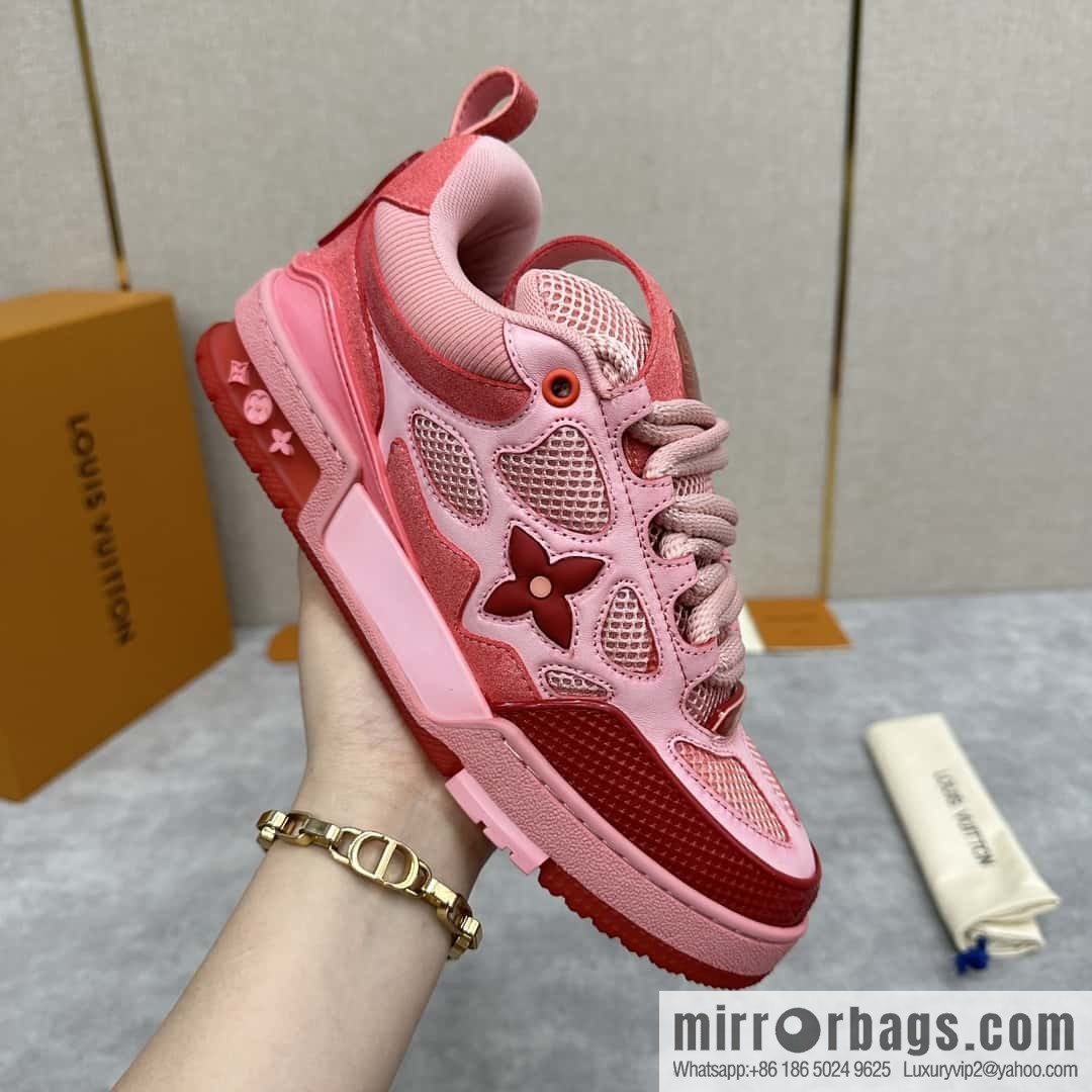 💋💍L home new products L * V SKATE washing gradual change sports shoes series 1ACQML new LV SKATE sports shoes of the season