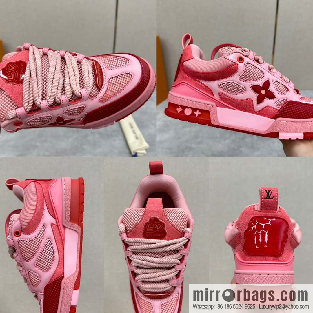 💋💍L home new products L * V SKATE washing gradual change sports shoes series 1ACQML new LV SKATE sports shoes of the season