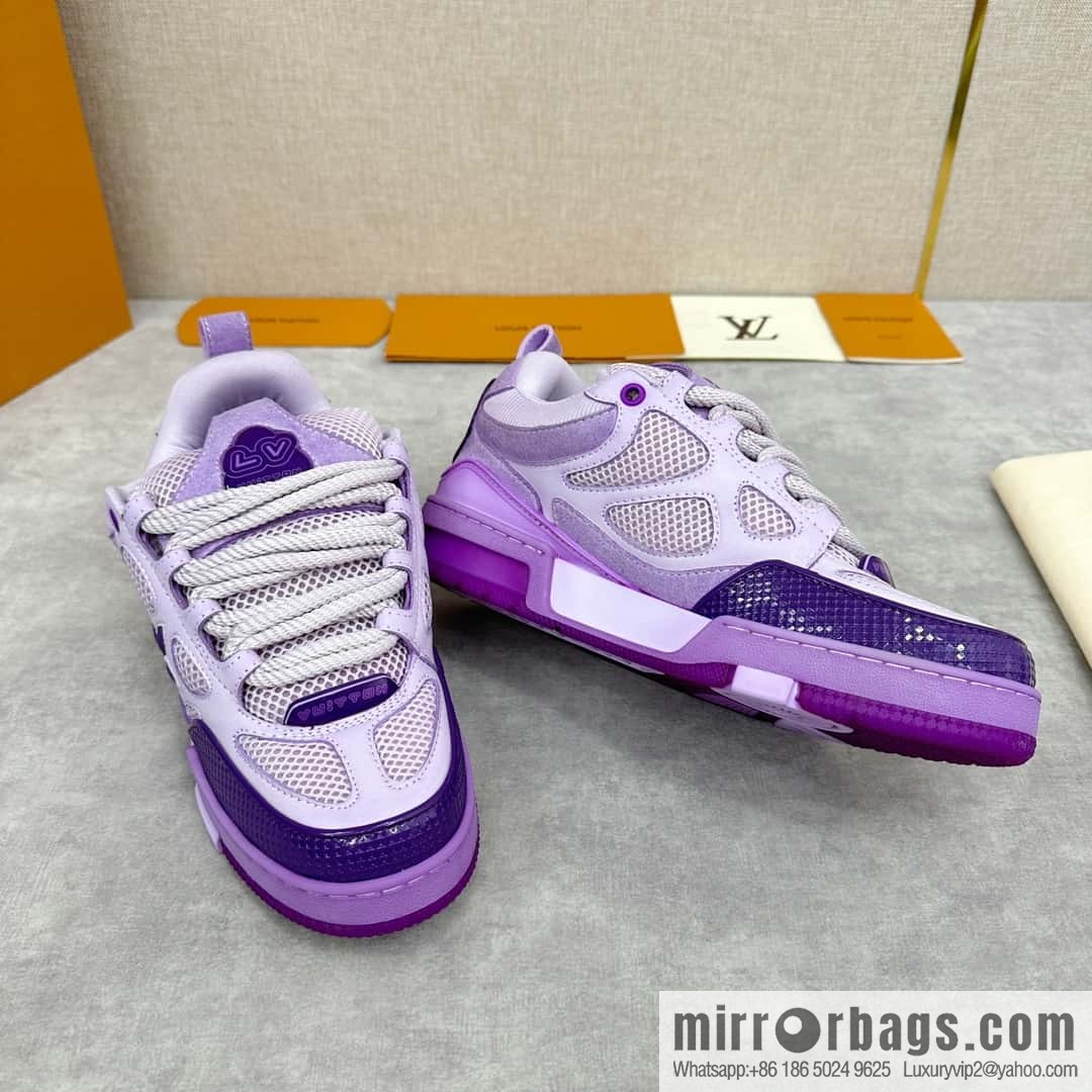 ππL home new products L * V SKATE washing gradual change sports shoes series 1ACQML new LV SKATE sports shoes of the season