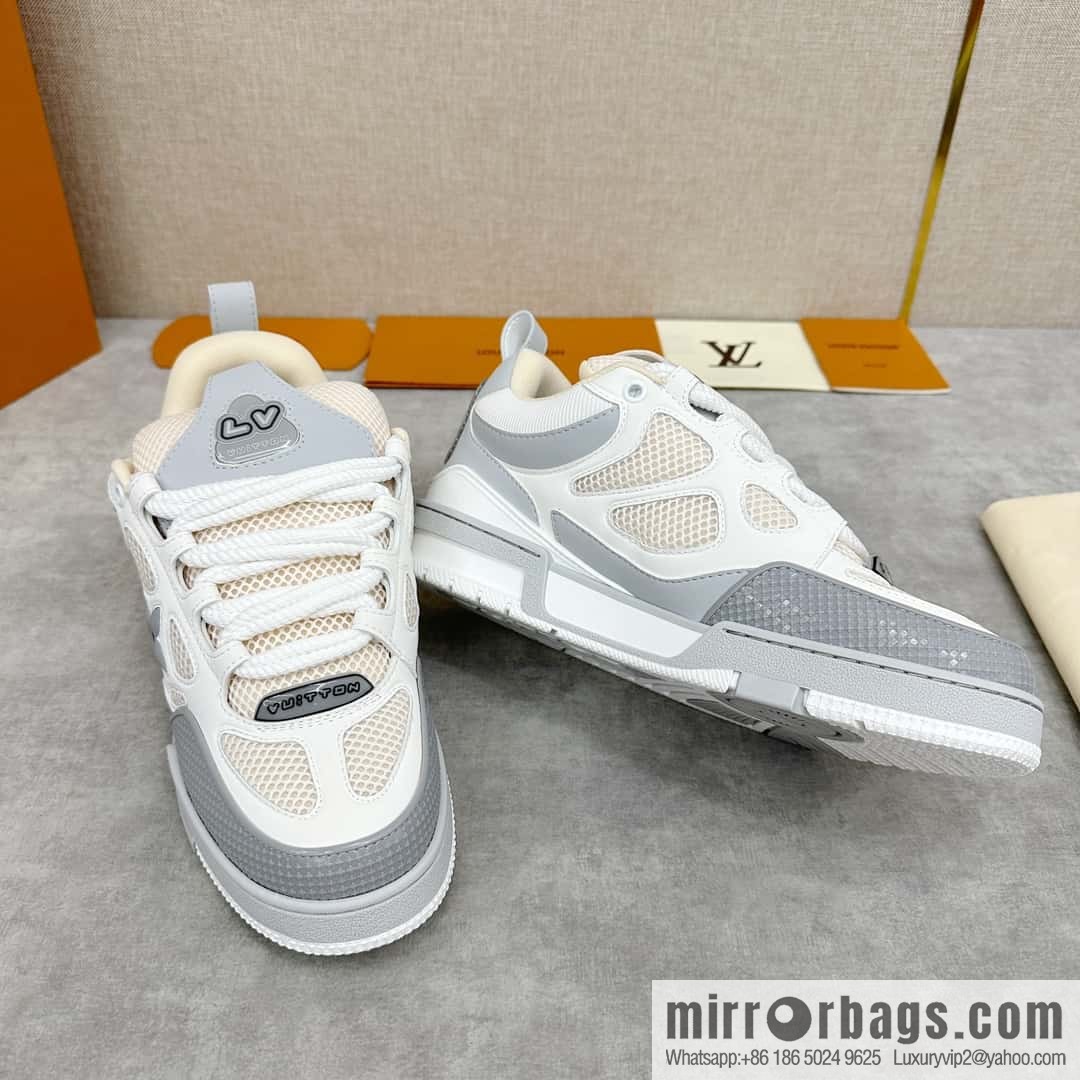 💋💍L home new product L * V SKATE washing gradual change sports shoes series 1ACQP8 new LV SKATE sports shoes in the season