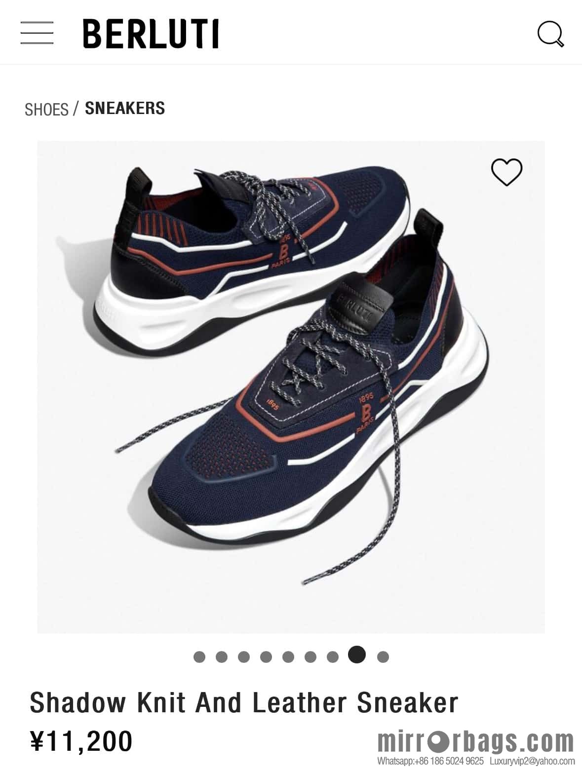 💋💍Berlut's new Shadow fly-knit sneakers