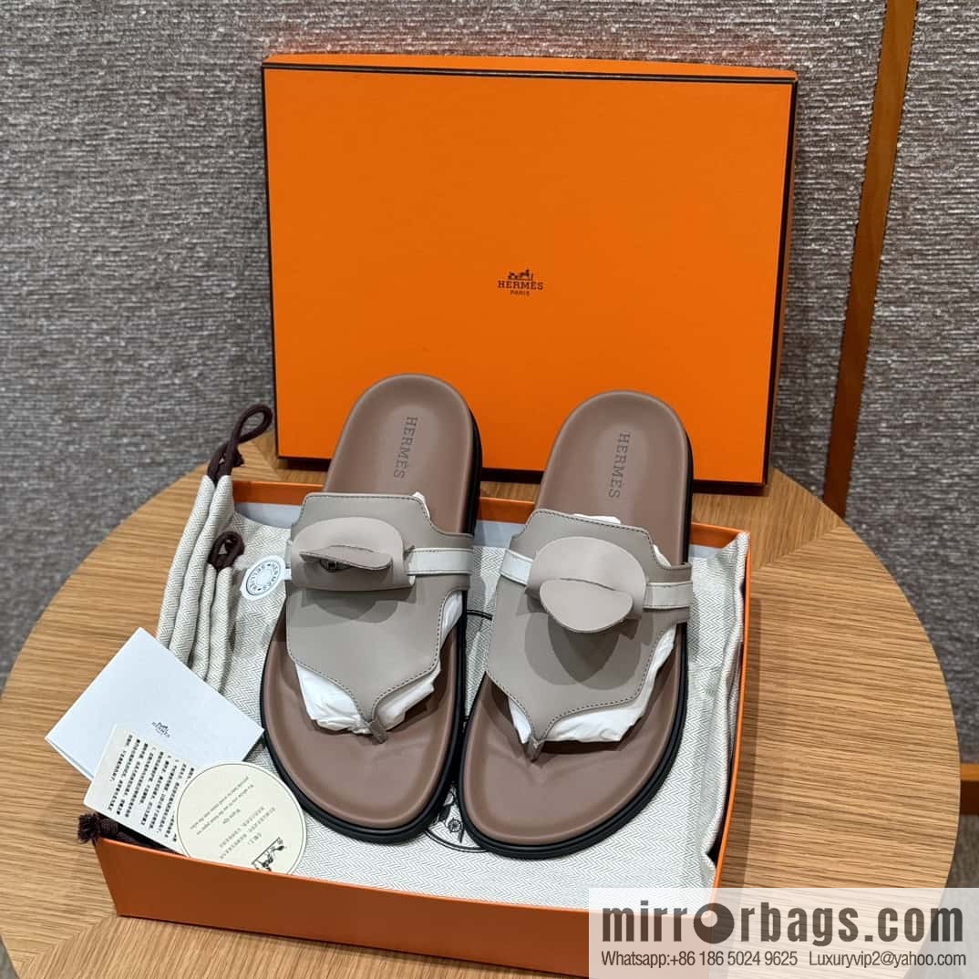 HERMES 258 Empire pinch, plain/swift gray-yellow beige/Grayish-yellow beige