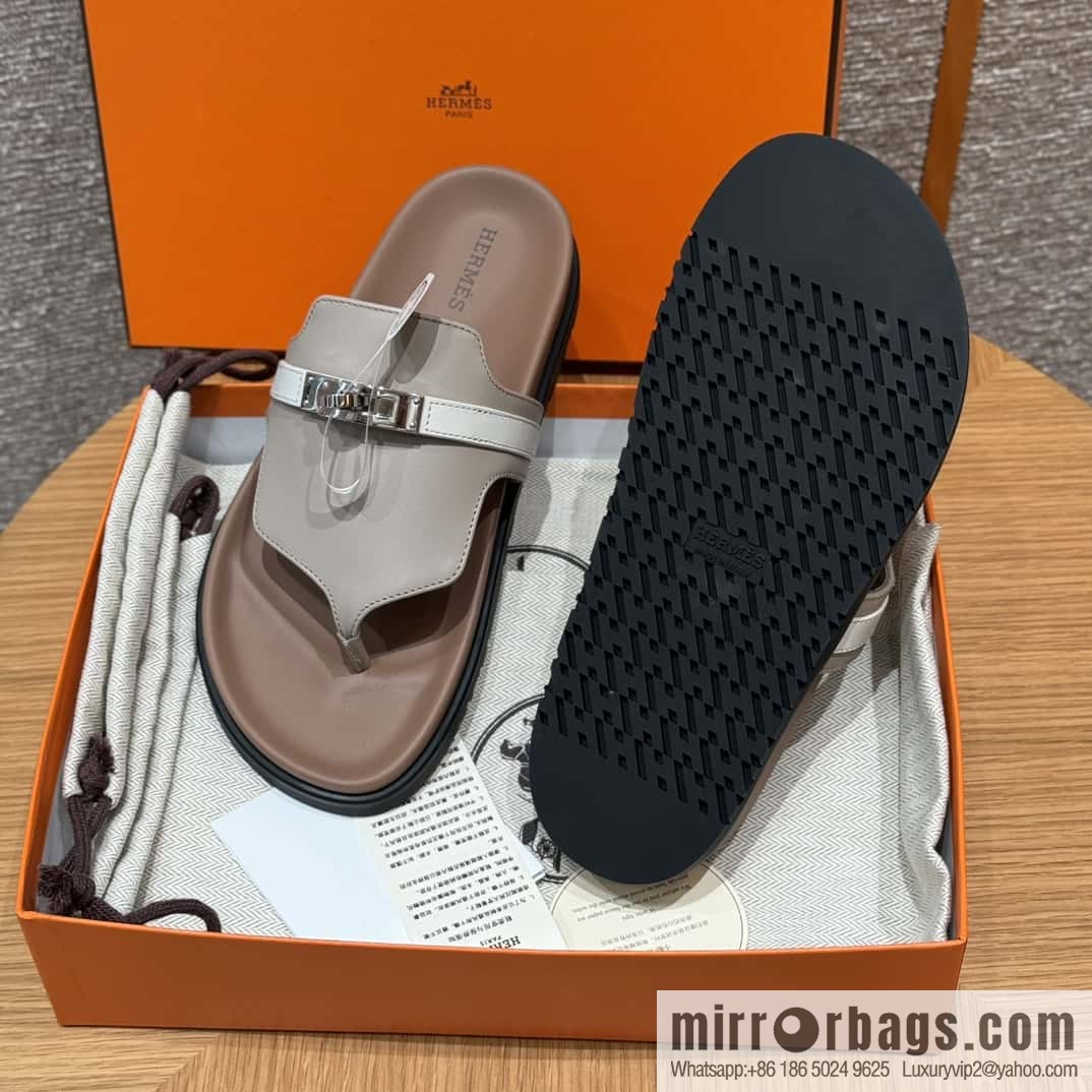 HERMES 258 Empire pinch, plain/swift gray-yellow beige/Grayish-yellow beige