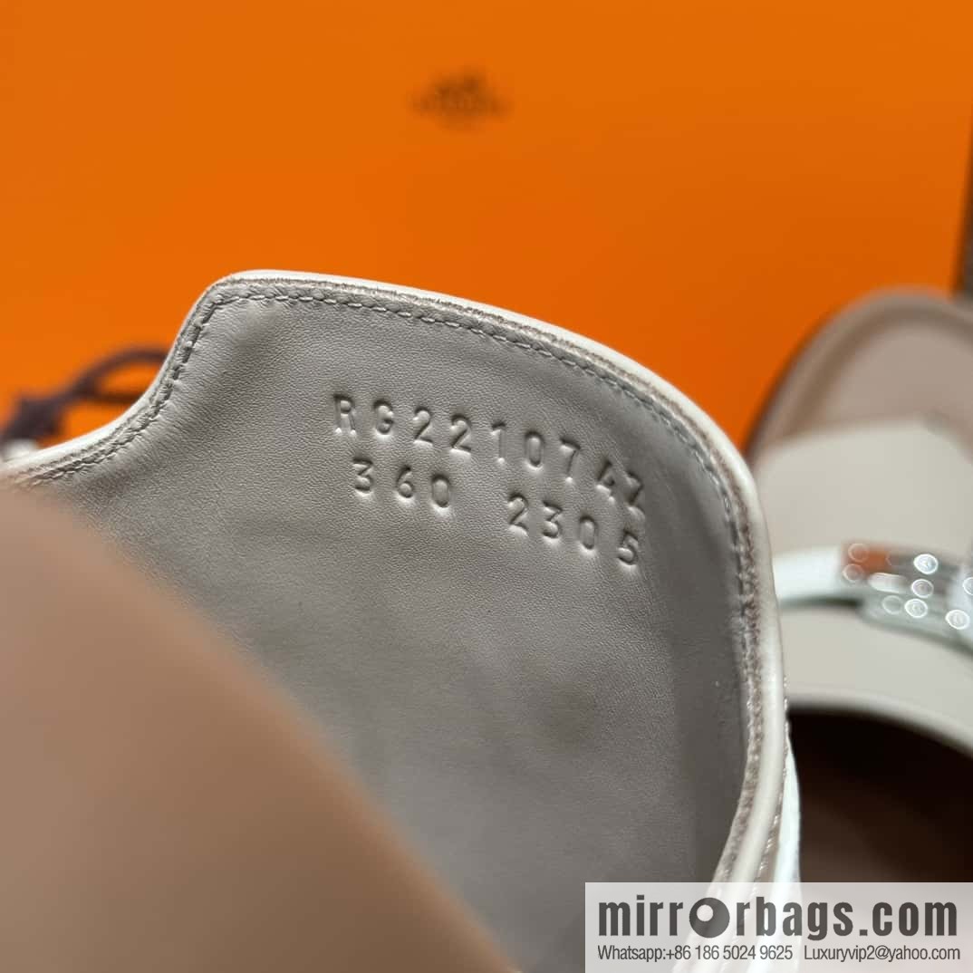 HERMES 258 Empire pinch, plain/swift gray-yellow beige/Grayish-yellow beige