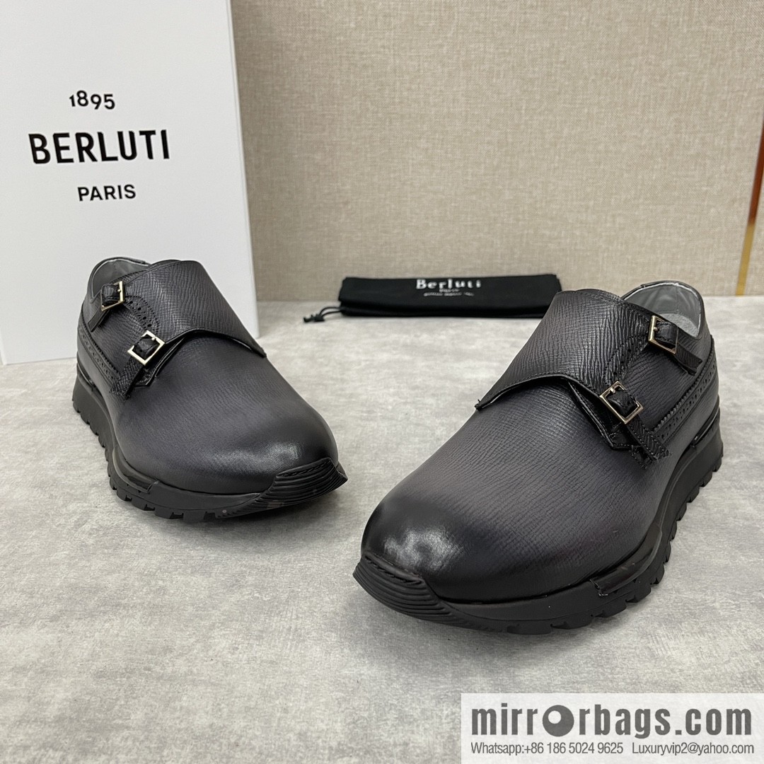 Berlut Bruti, Upgraded Third Generation Private Model Outsole Fast Track Leather Sneakers