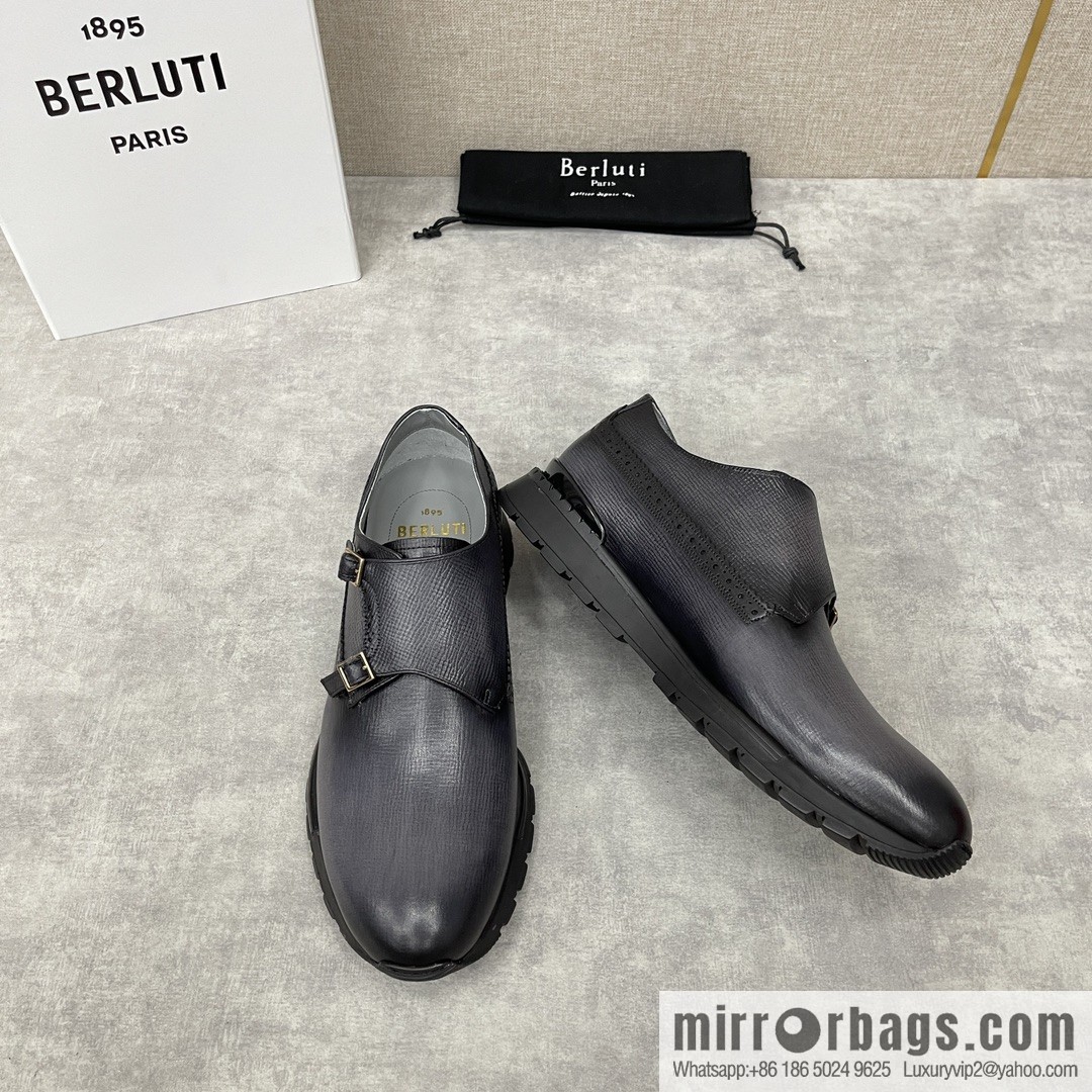 Berlut Bruti, Upgraded Third Generation Private Model Outsole Fast Track Leather Sneakers