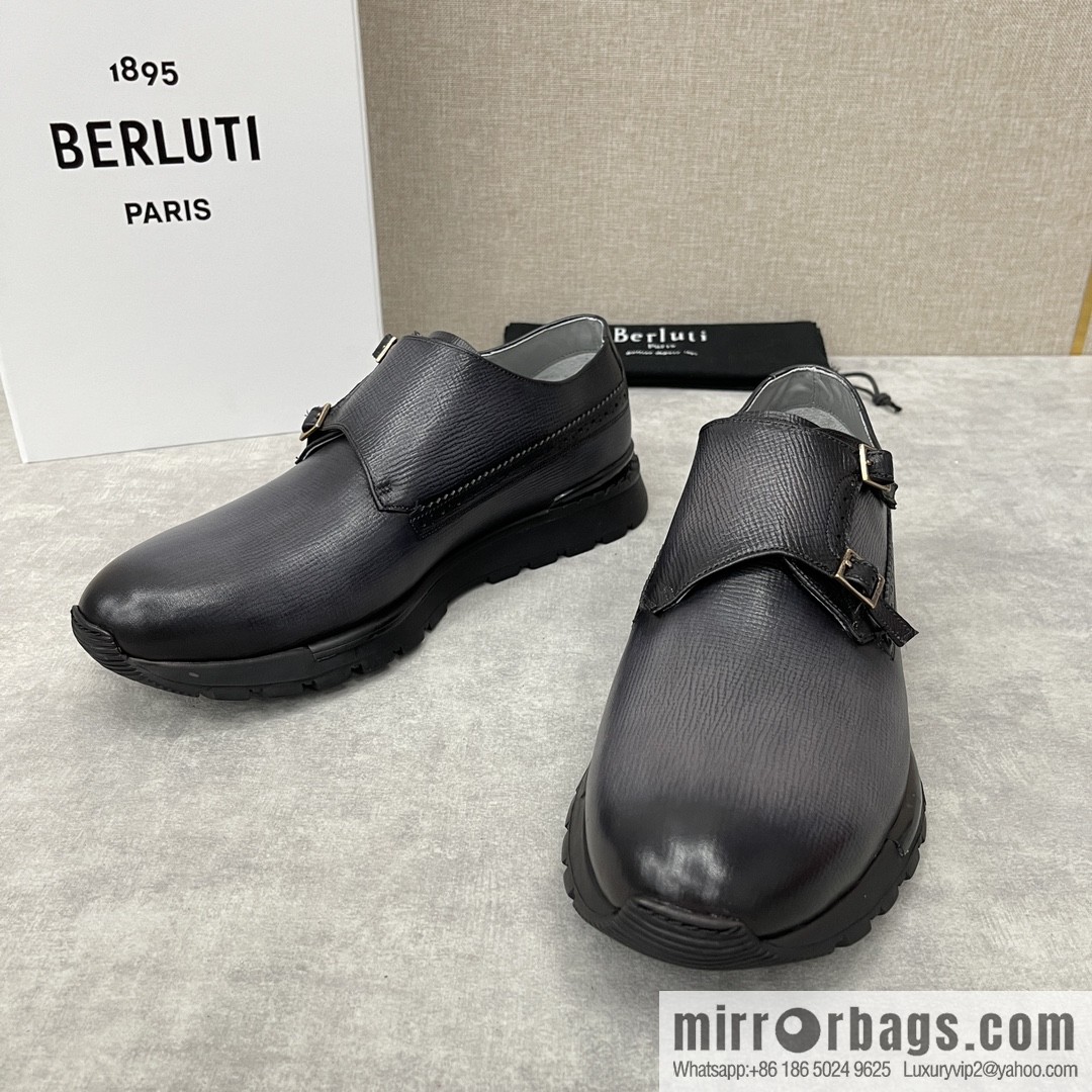 Berlut Bruti, Upgraded Third Generation Private Model Outsole Fast Track Leather Sneakers