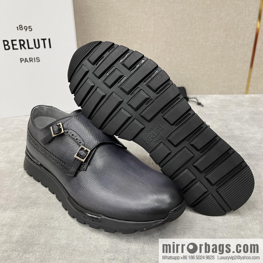 Berlut Bruti, Upgraded Third Generation Private Model Outsole Fast Track Leather Sneakers