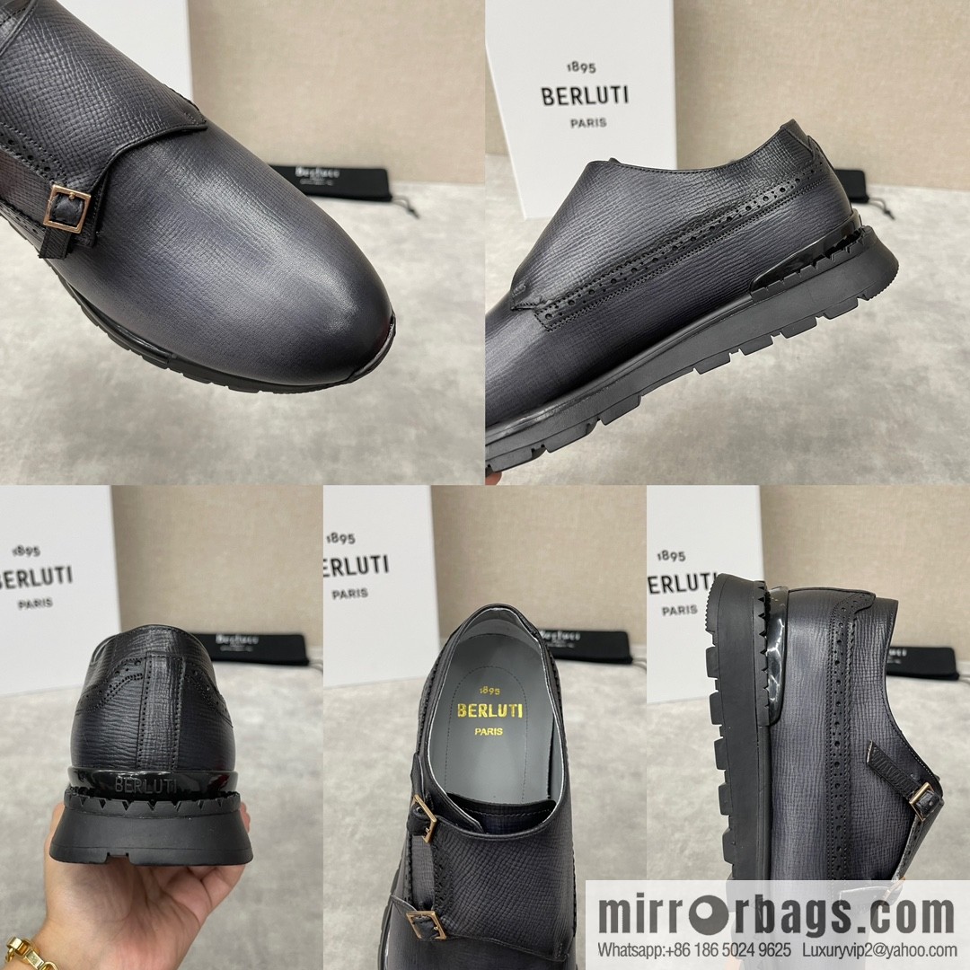 Berlut Bruti, Upgraded Third Generation Private Model Outsole Fast Track Leather Sneakers
