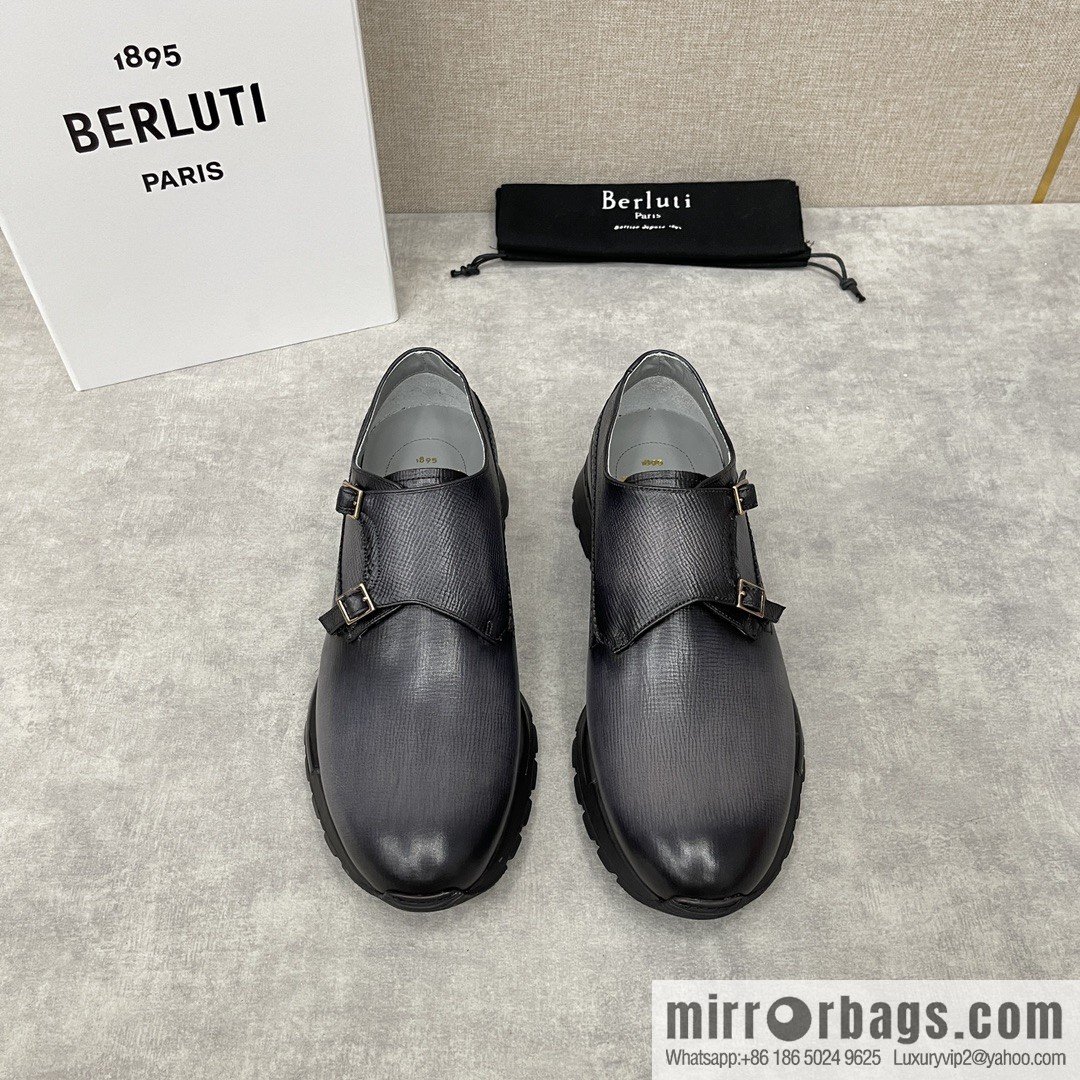 Berlut Bruti, Upgraded Third Generation Private Model Outsole Fast Track Leather Sneakers