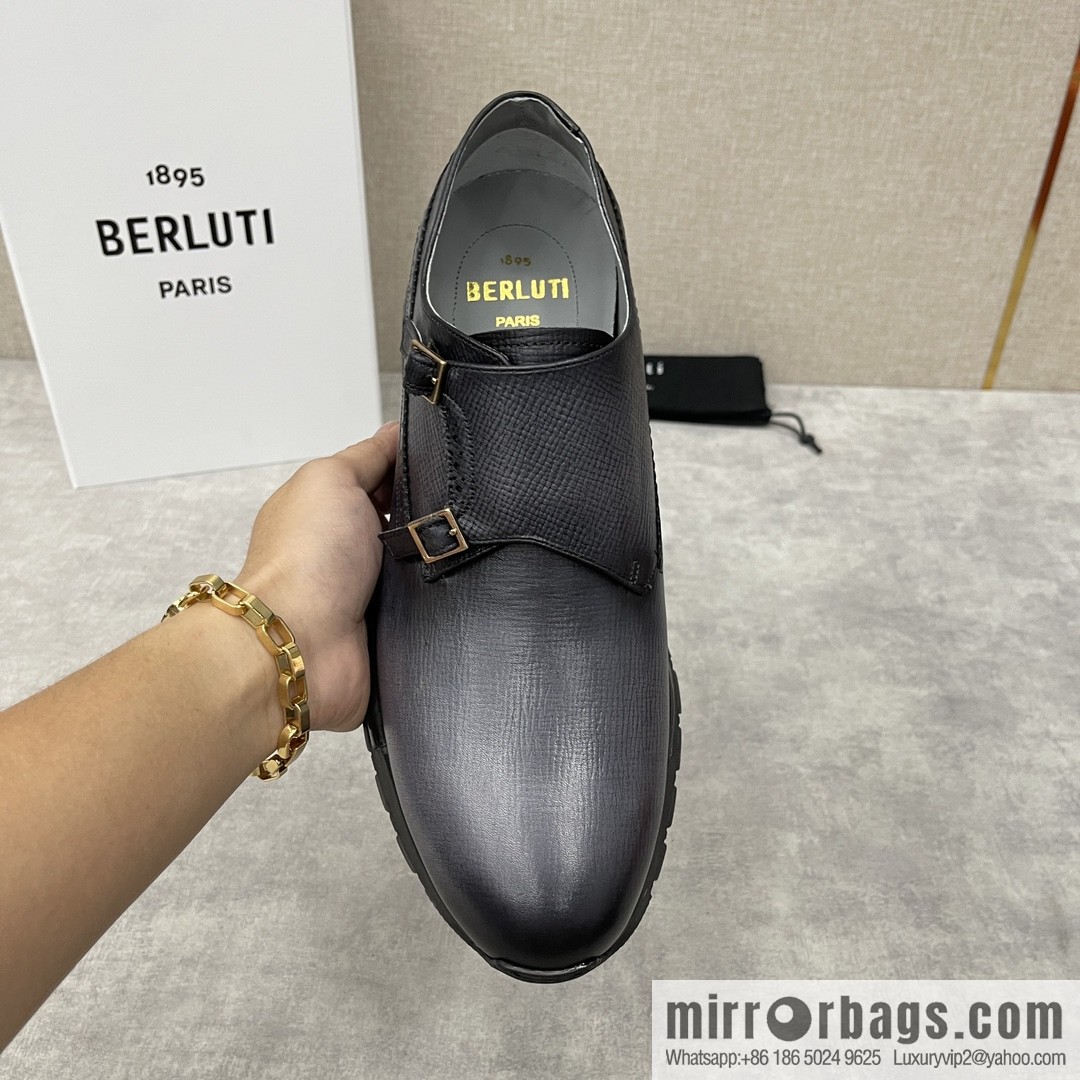 Berlut Bruti, Upgraded Third Generation Private Model Outsole Fast Track Leather Sneakers
