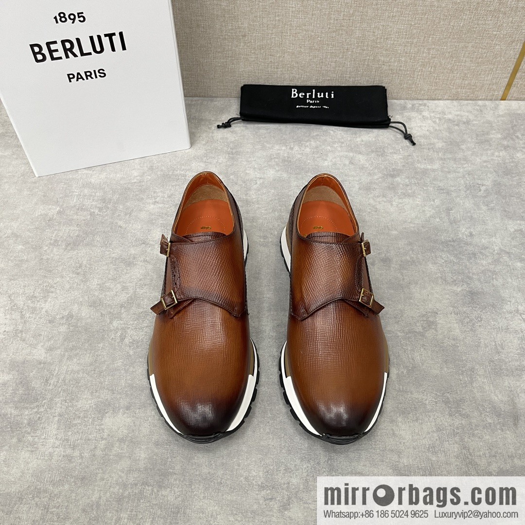 Berlut Bruti, Upgraded Third Generation Private Model Outsole Fast Track Leather Sneakers