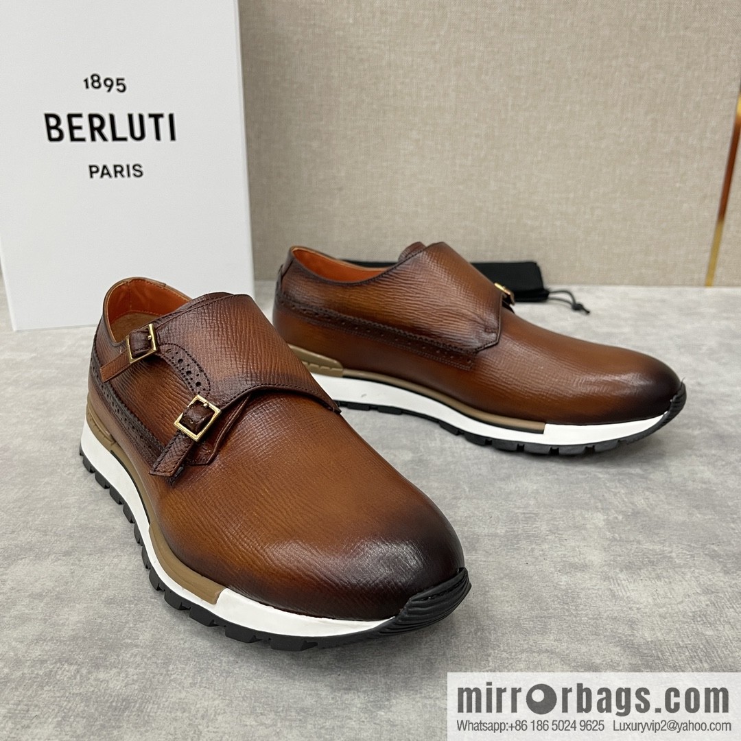 Berlut Bruti, Upgraded Third Generation Private Model Outsole Fast Track Leather Sneakers