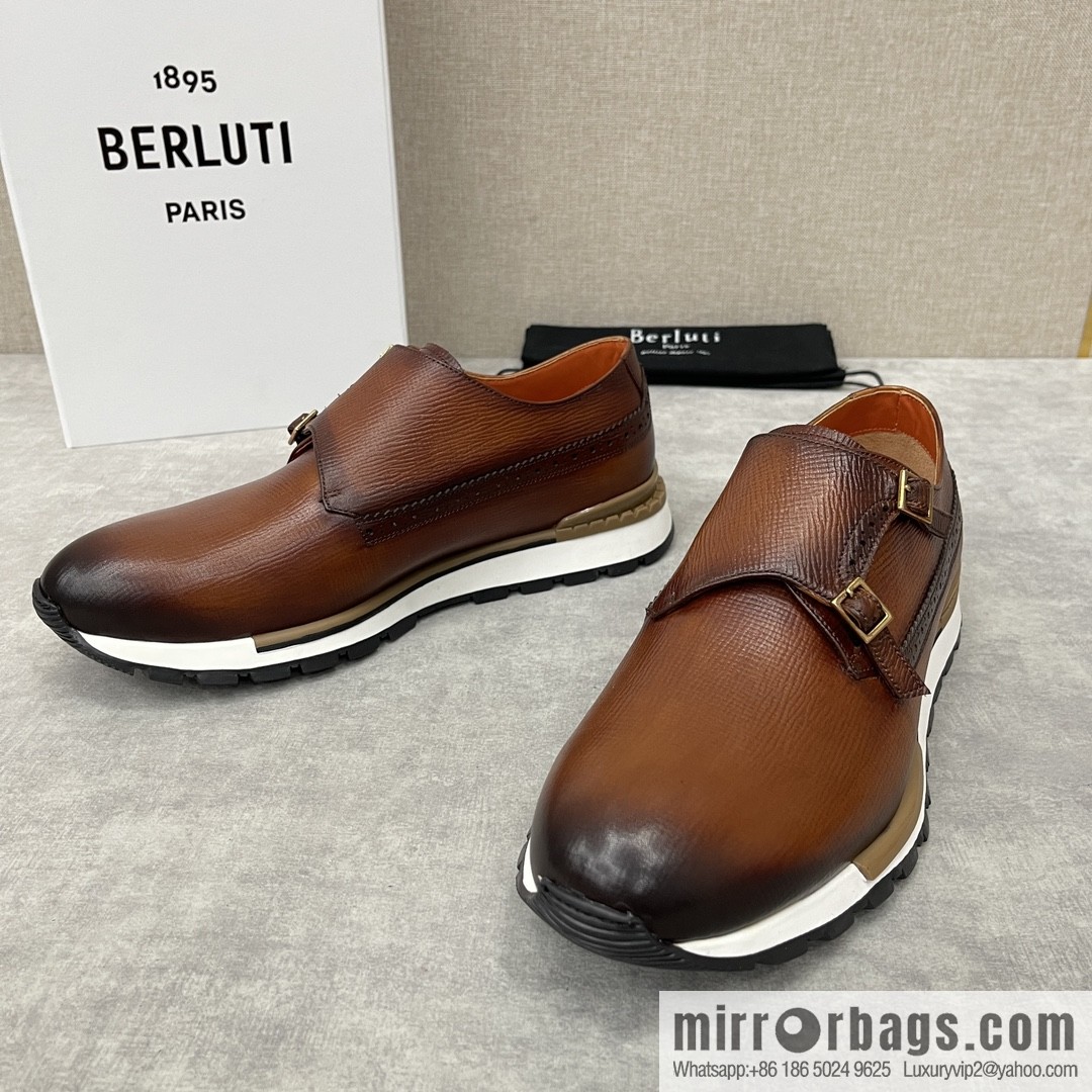 Berlut Bruti, Upgraded Third Generation Private Model Outsole Fast Track Leather Sneakers