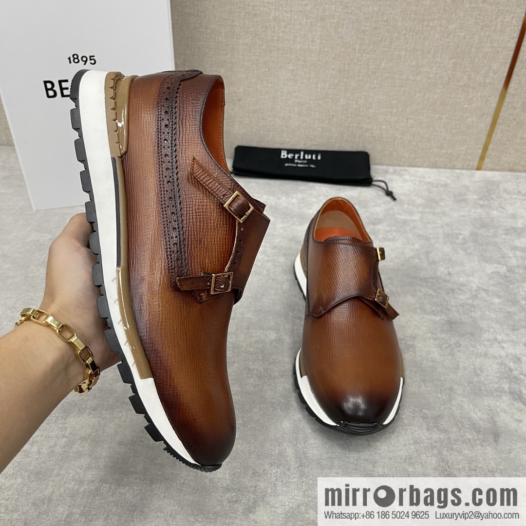 Berlut Bruti, Upgraded Third Generation Private Model Outsole Fast Track Leather Sneakers