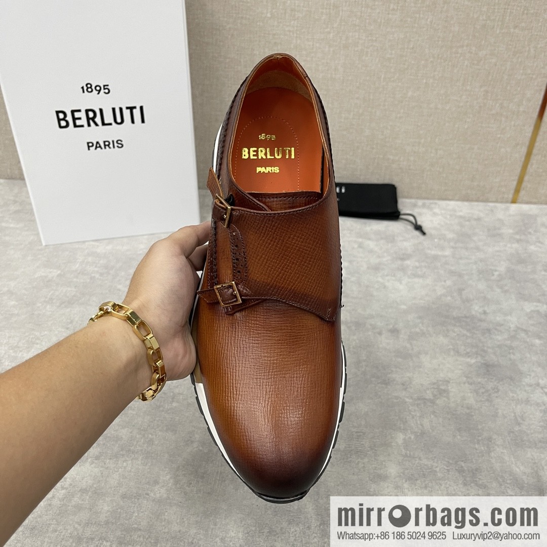 Berlut Bruti, Upgraded Third Generation Private Model Outsole Fast Track Leather Sneakers