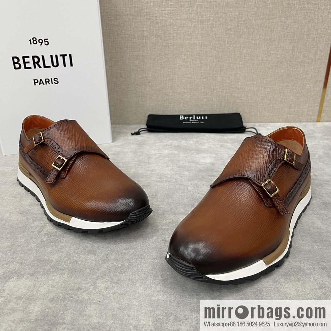 Berlut Bruti, Upgraded Third Generation Private Model Outsole Fast Track Leather Sneakers