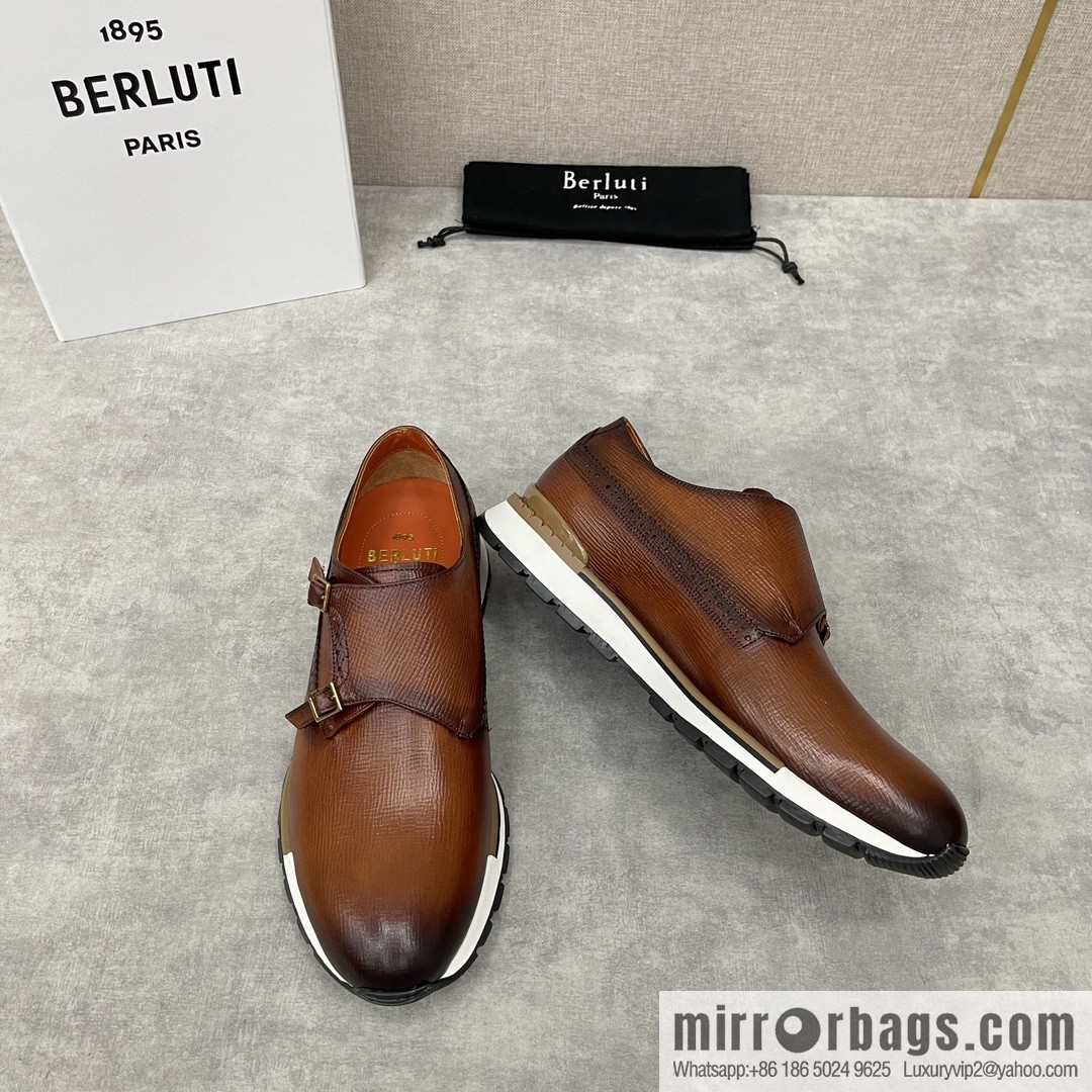 Berlut Bruti, Upgraded Third Generation Private Model Outsole Fast Track Leather Sneakers