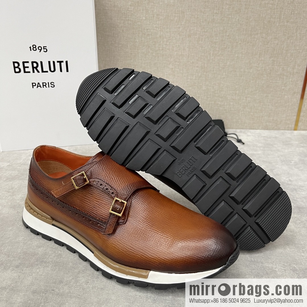 Berlut Bruti, Upgraded Third Generation Private Model Outsole Fast Track Leather Sneakers