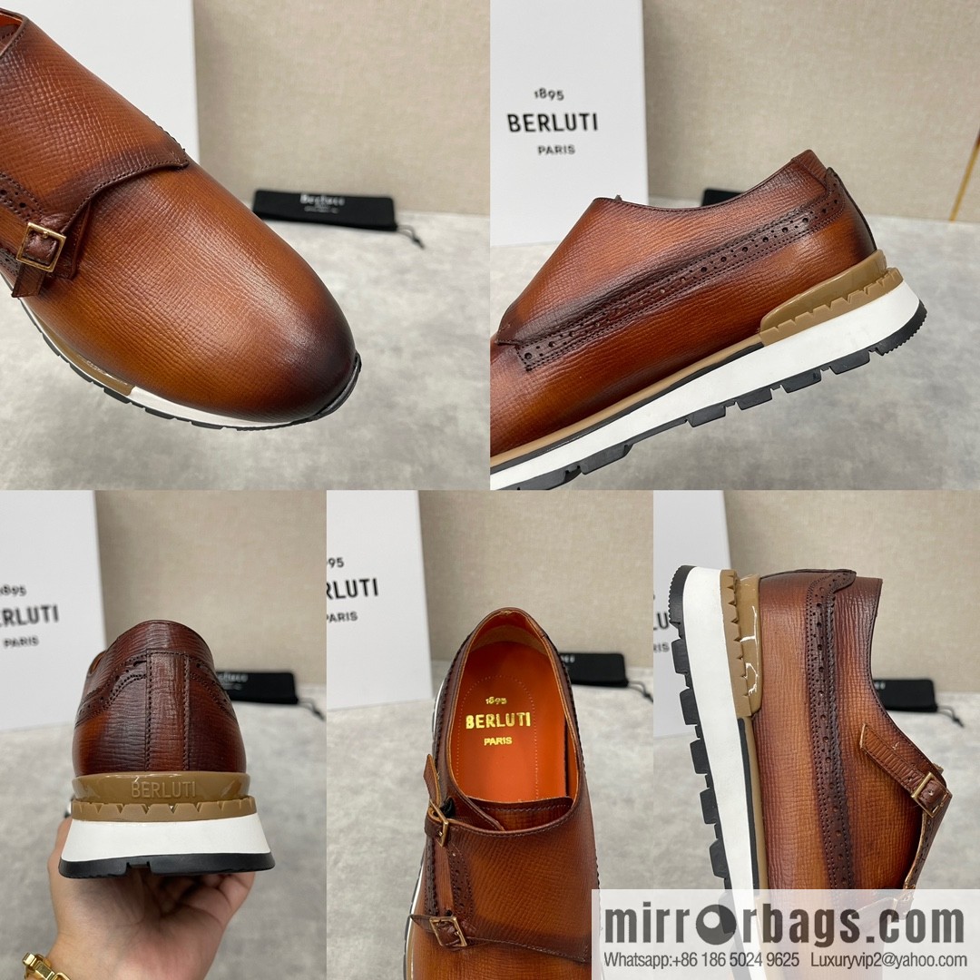 Berlut Bruti, Upgraded Third Generation Private Model Outsole Fast Track Leather Sneakers