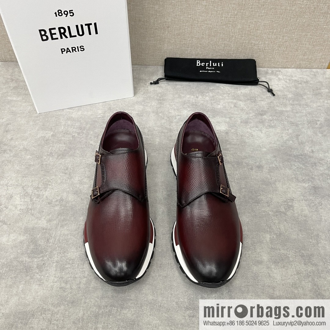 Berlut Bruti, Upgraded Third Generation Private Model Outsole Fast Track Leather Sneakers