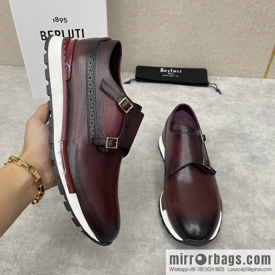 Berlut Bruti, Upgraded Third Generation Private Model Outsole Fast Track Leather Sneakers