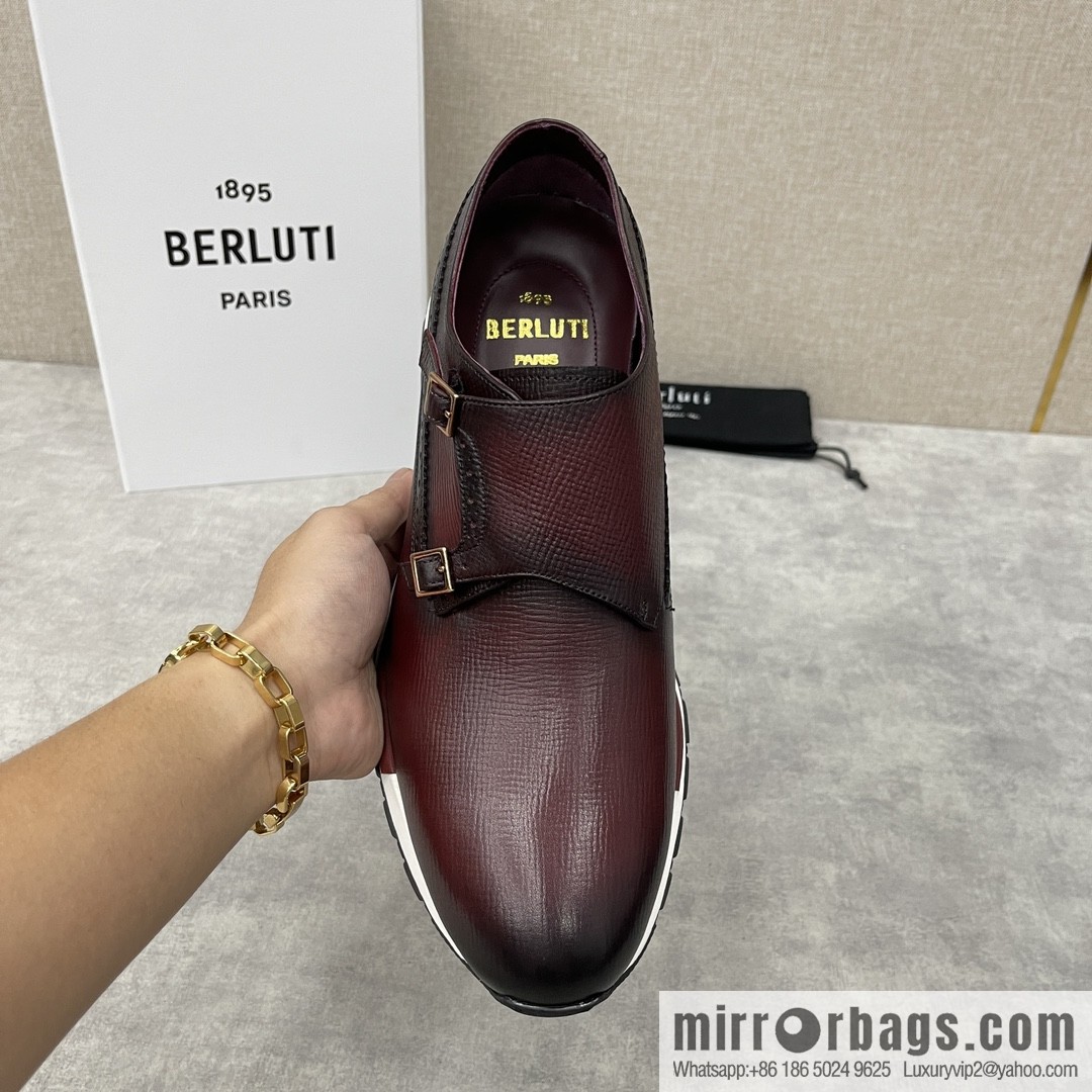 Berlut Bruti, Upgraded Third Generation Private Model Outsole Fast Track Leather Sneakers