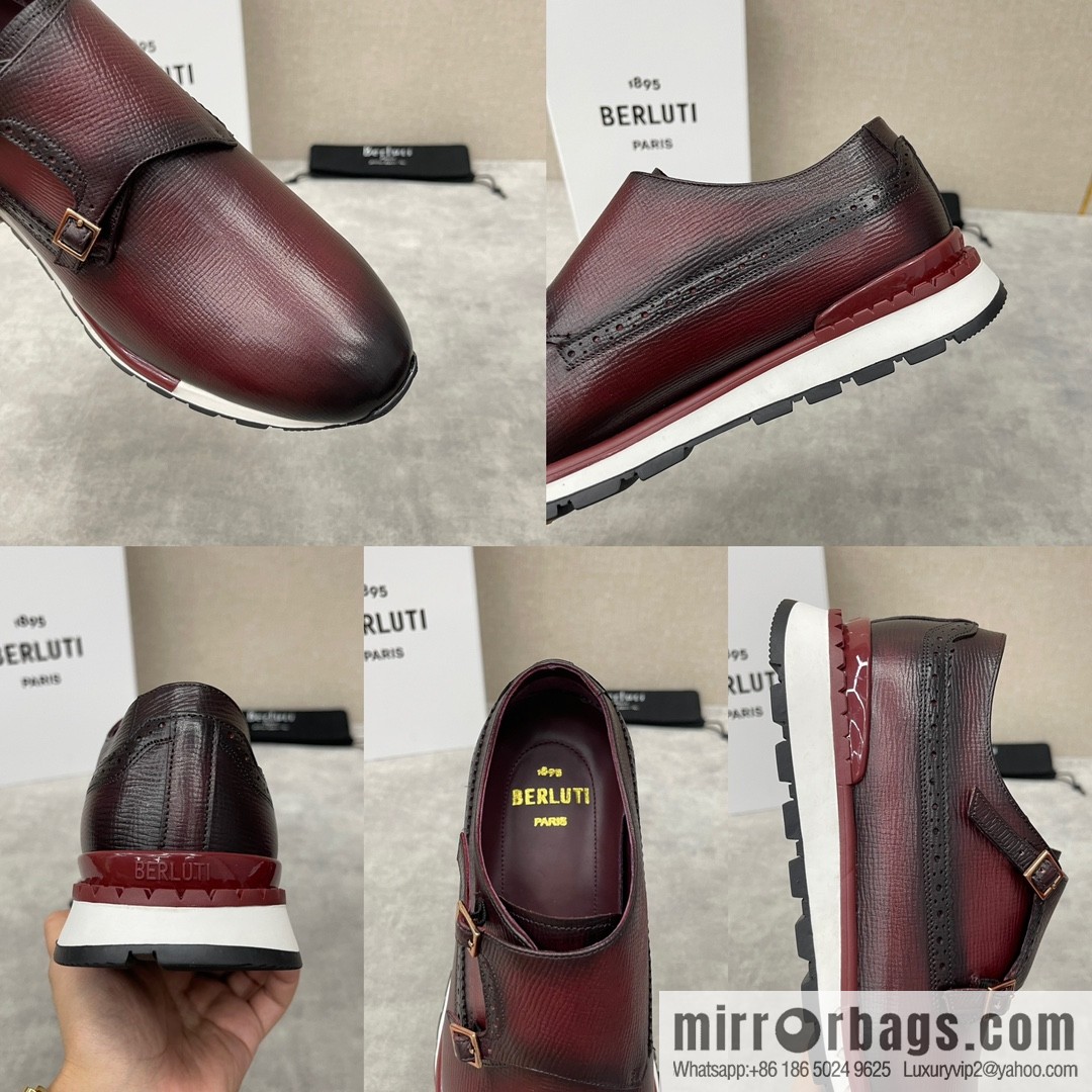 Berlut Bruti, Upgraded Third Generation Private Model Outsole Fast Track Leather Sneakers
