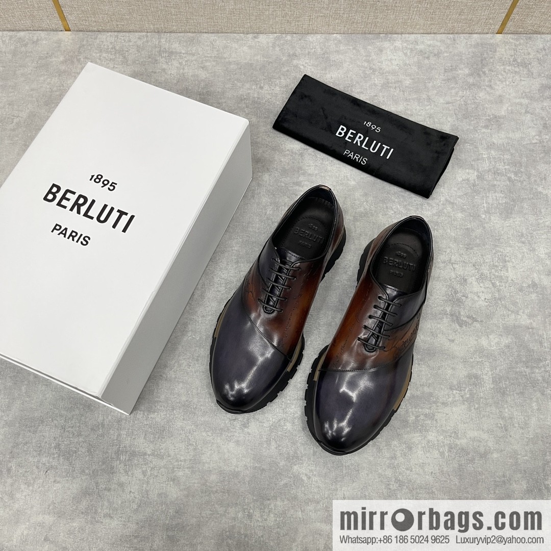 Berlut Bruti, Upgraded Third Generation Private Model Outsole Fast Track Leather Sneakers
