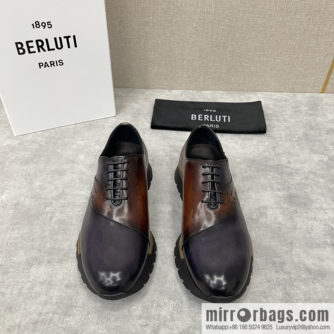 Berlut Bruti, Upgraded Third Generation Private Model Outsole Fast Track Leather Sneakers
