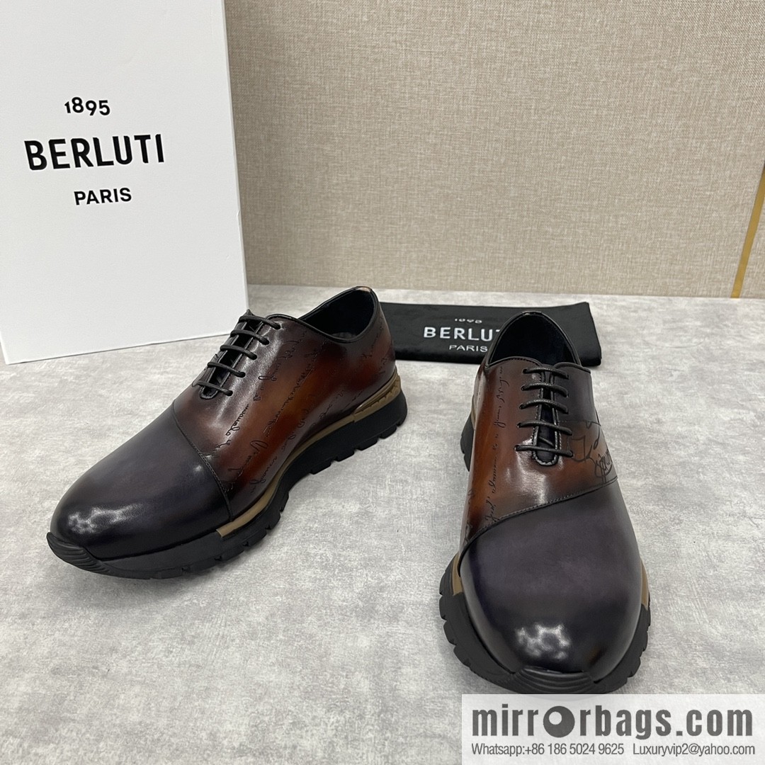 Berlut Bruti, Upgraded Third Generation Private Model Outsole Fast Track Leather Sneakers