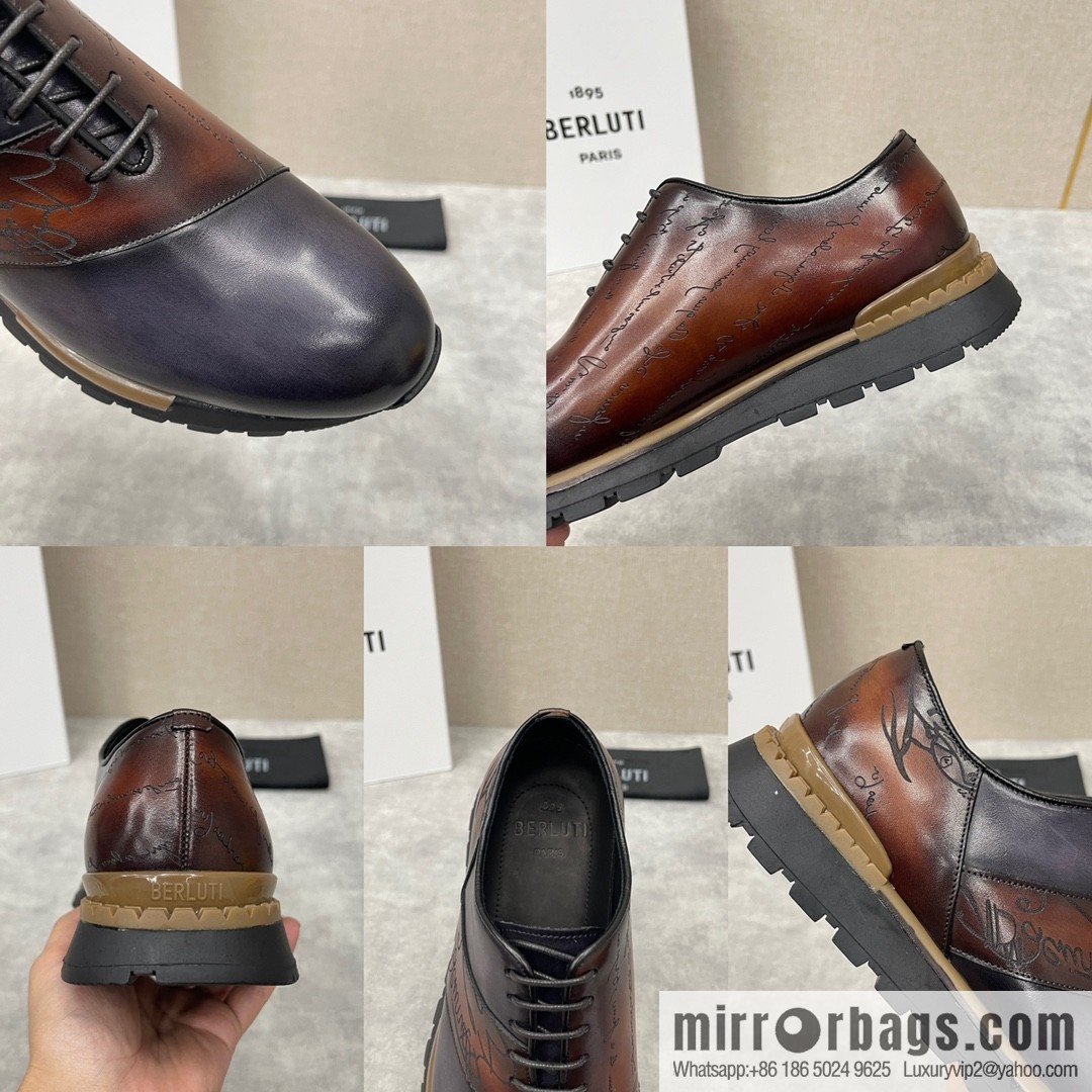 Berlut Bruti, Upgraded Third Generation Private Model Outsole Fast Track Leather Sneakers