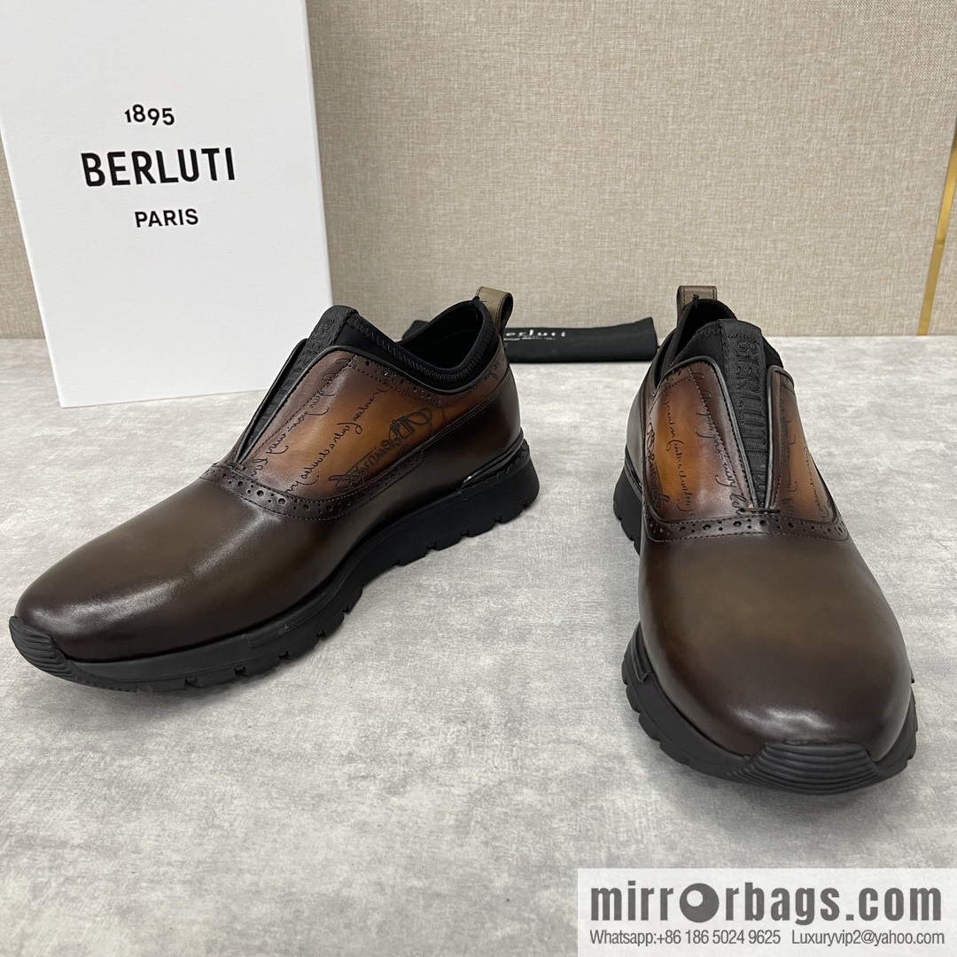 Berlut Bruti, Upgraded Third Generation Private Model Outsole Fast Track Leather Sneakers