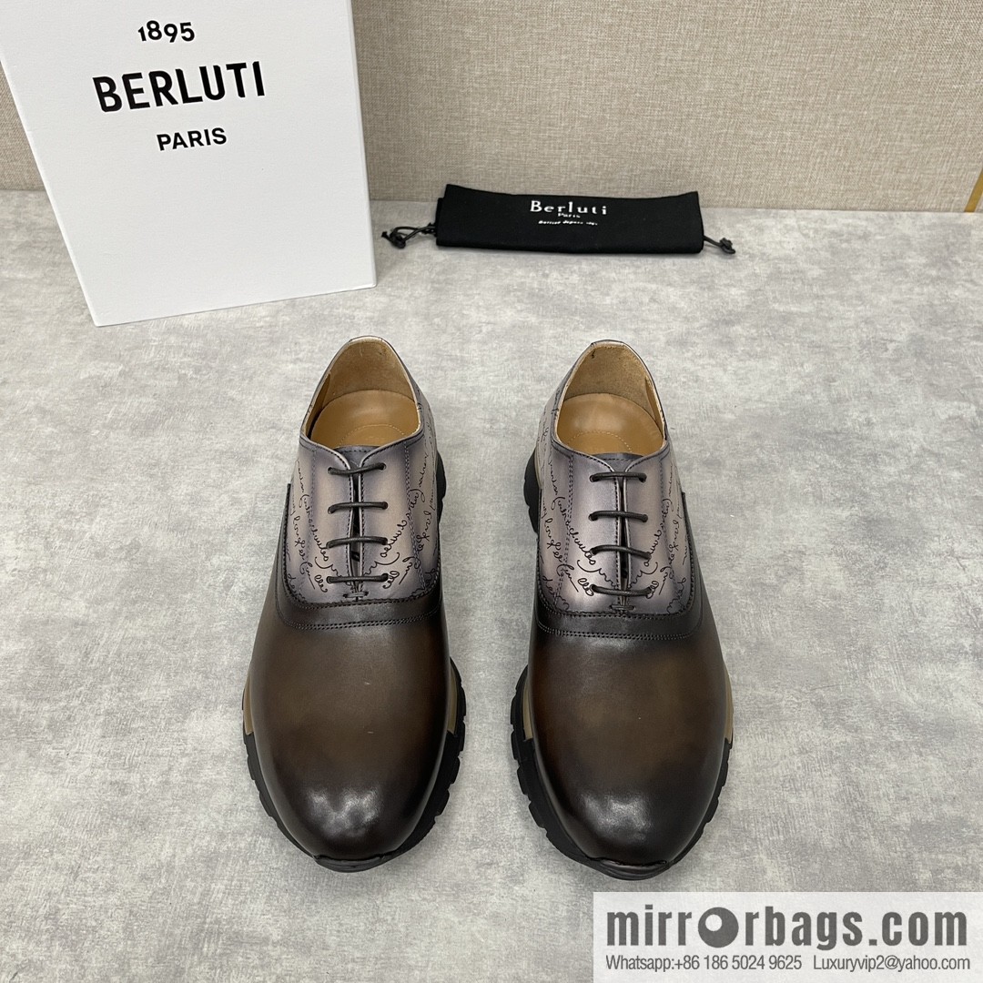 Berlut Bruti, Upgraded Third Generation Private Model Outsole Fast Track Leather Sneakers