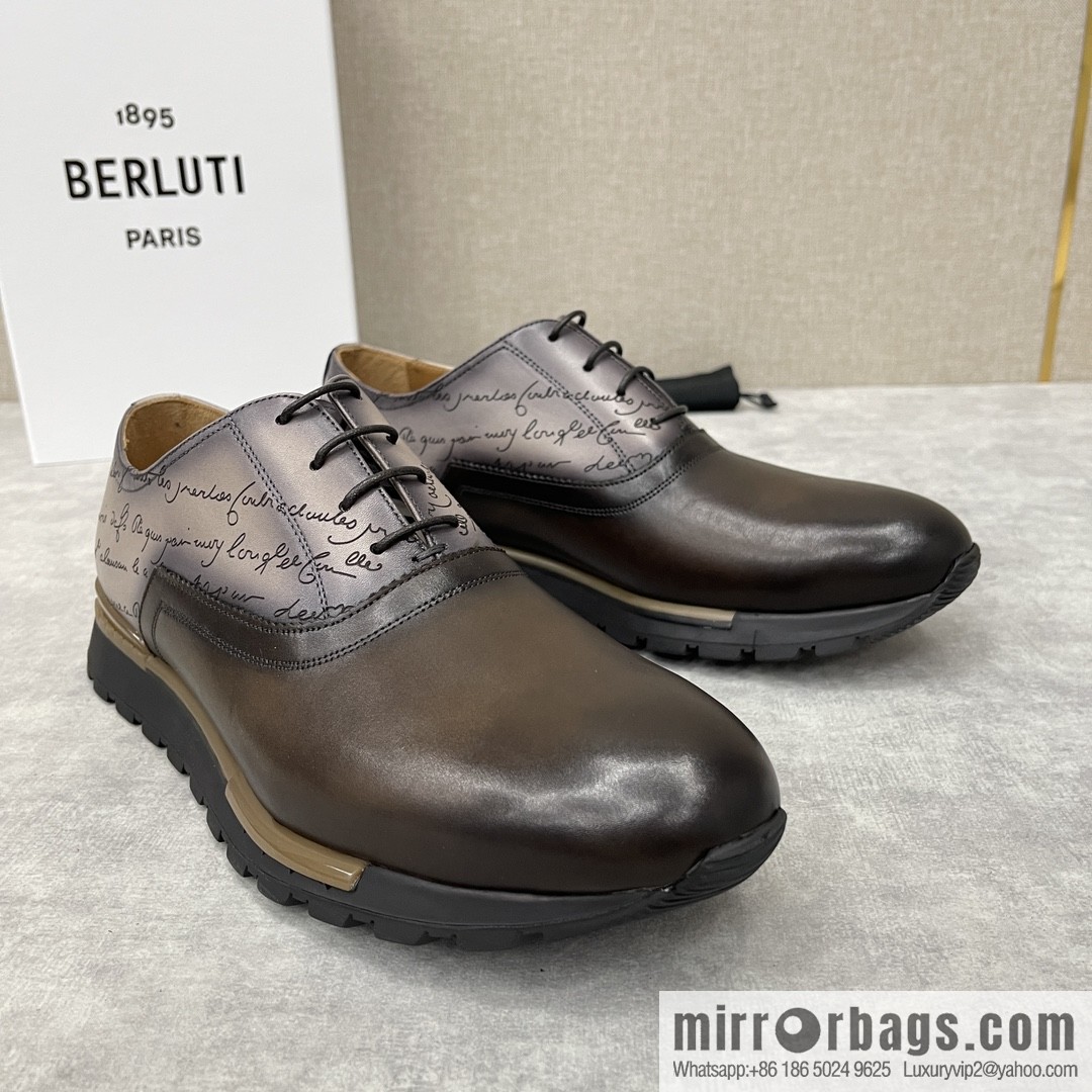 Berlut Bruti, Upgraded Third Generation Private Model Outsole Fast Track Leather Sneakers