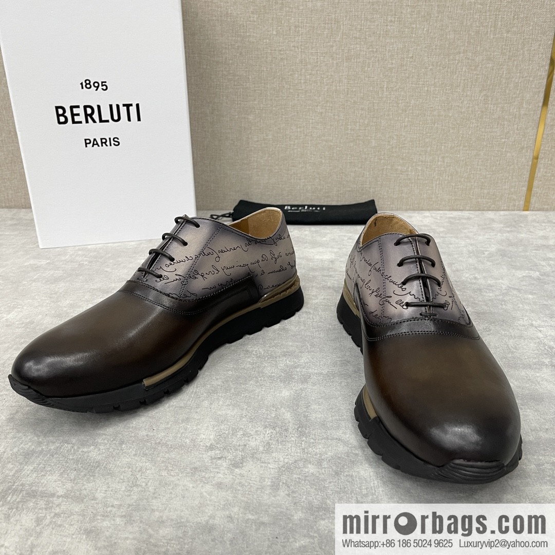 Berlut Bruti, Upgraded Third Generation Private Model Outsole Fast Track Leather Sneakers