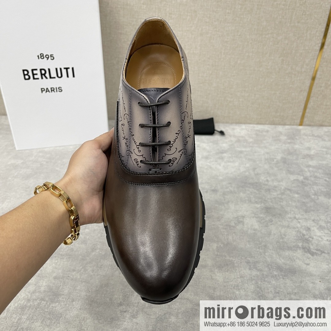 Berlut Bruti, Upgraded Third Generation Private Model Outsole Fast Track Leather Sneakers