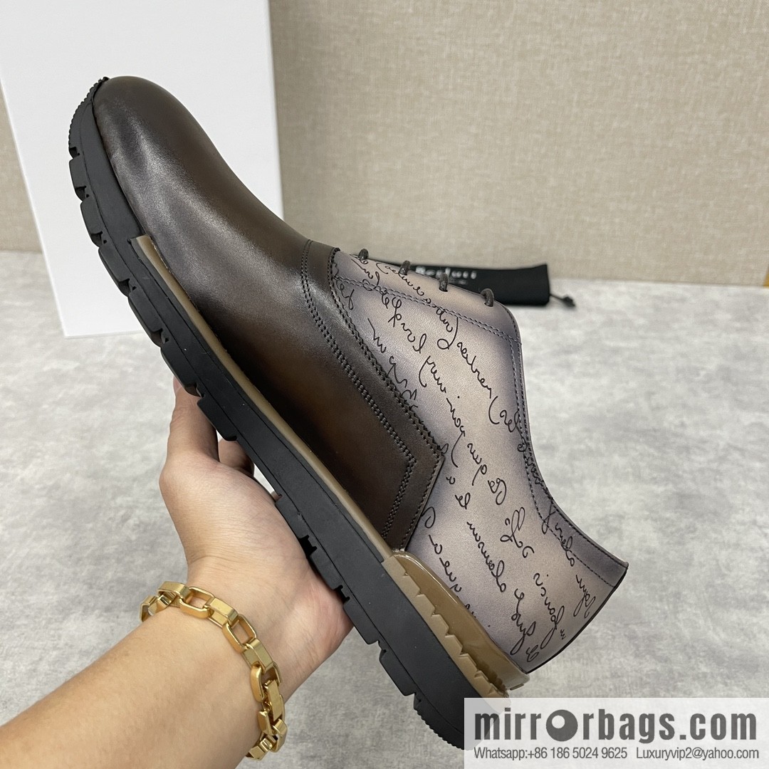 Berlut Bruti, Upgraded Third Generation Private Model Outsole Fast Track Leather Sneakers