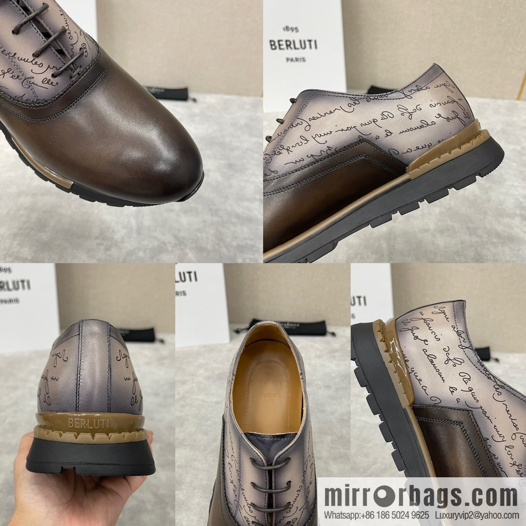 Berlut Bruti, Upgraded Third Generation Private Model Outsole Fast Track Leather Sneakers