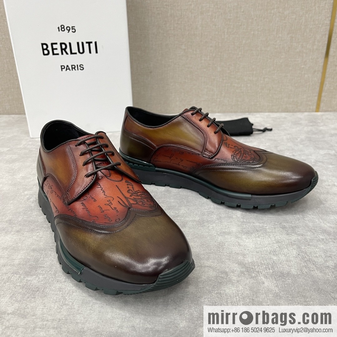 Berlut Bruti, Upgraded Third Generation Private Model Outsole Fast Track Leather Sneakers