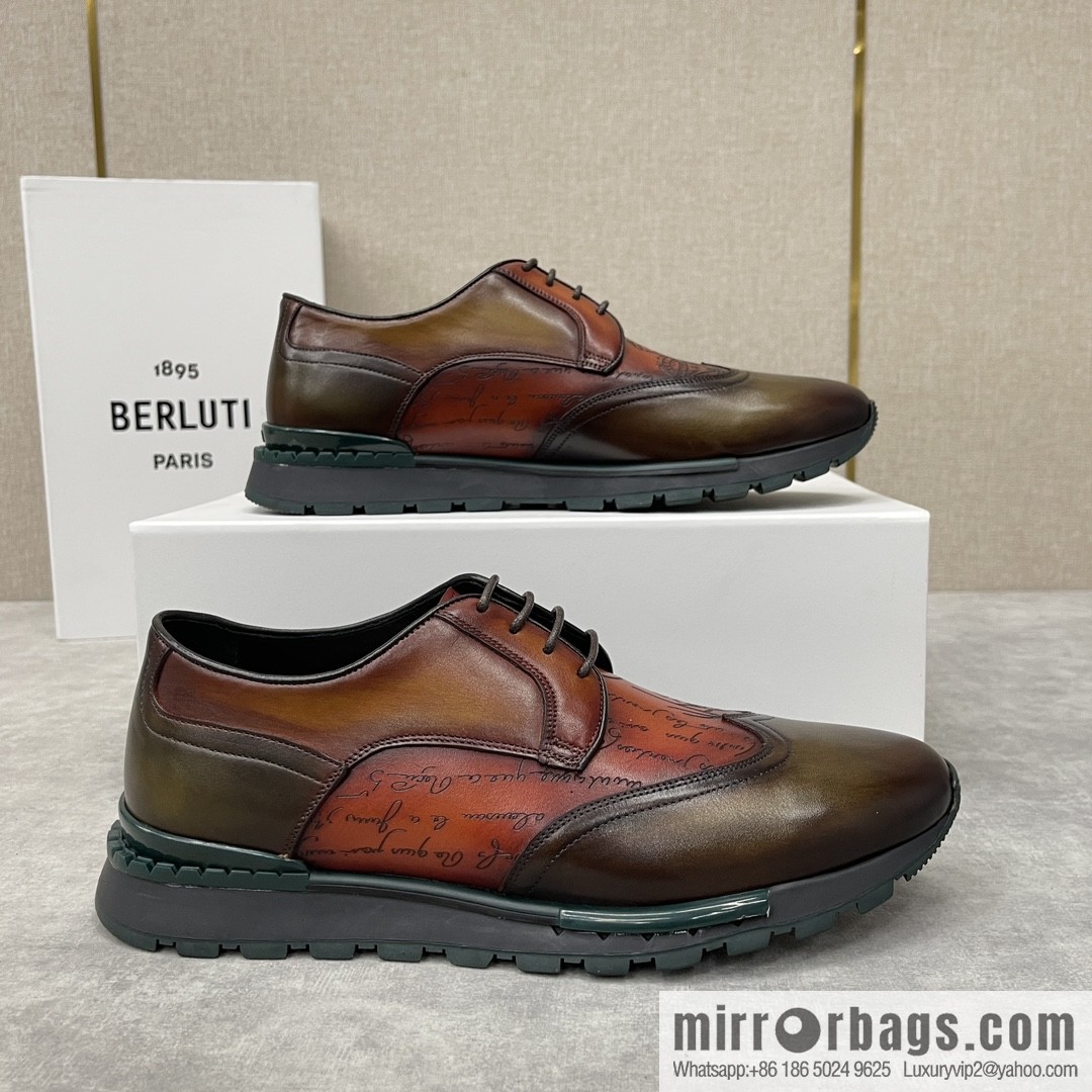 Berlut Bruti, Upgraded Third Generation Private Model Outsole Fast Track Leather Sneakers