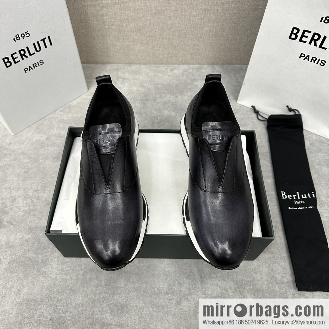 Berlut Bruti, Upgraded Third Generation Private Model Outsole Fast Track Leather Sneakers