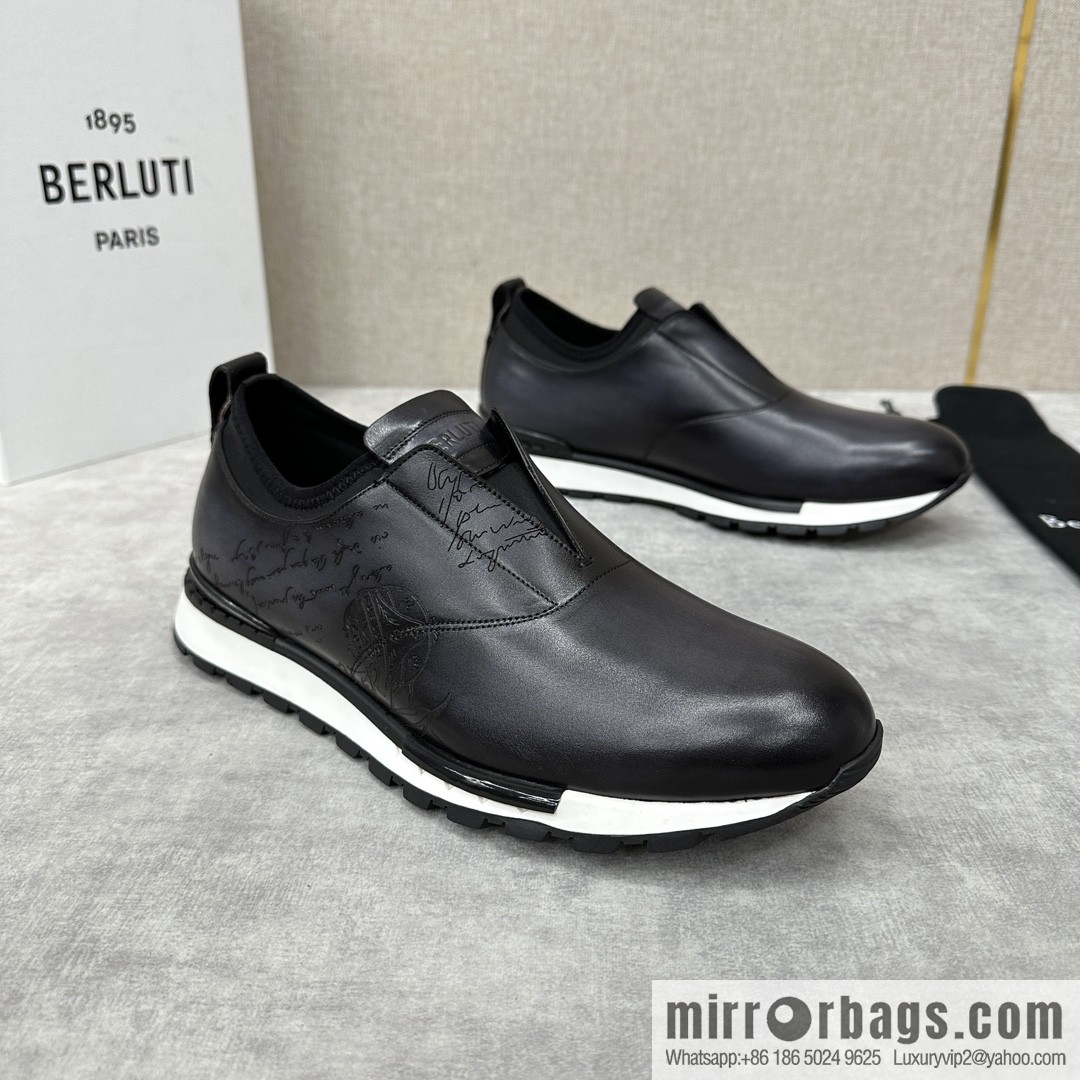 Berlut Bruti, Upgraded Third Generation Private Model Outsole Fast Track Leather Sneakers