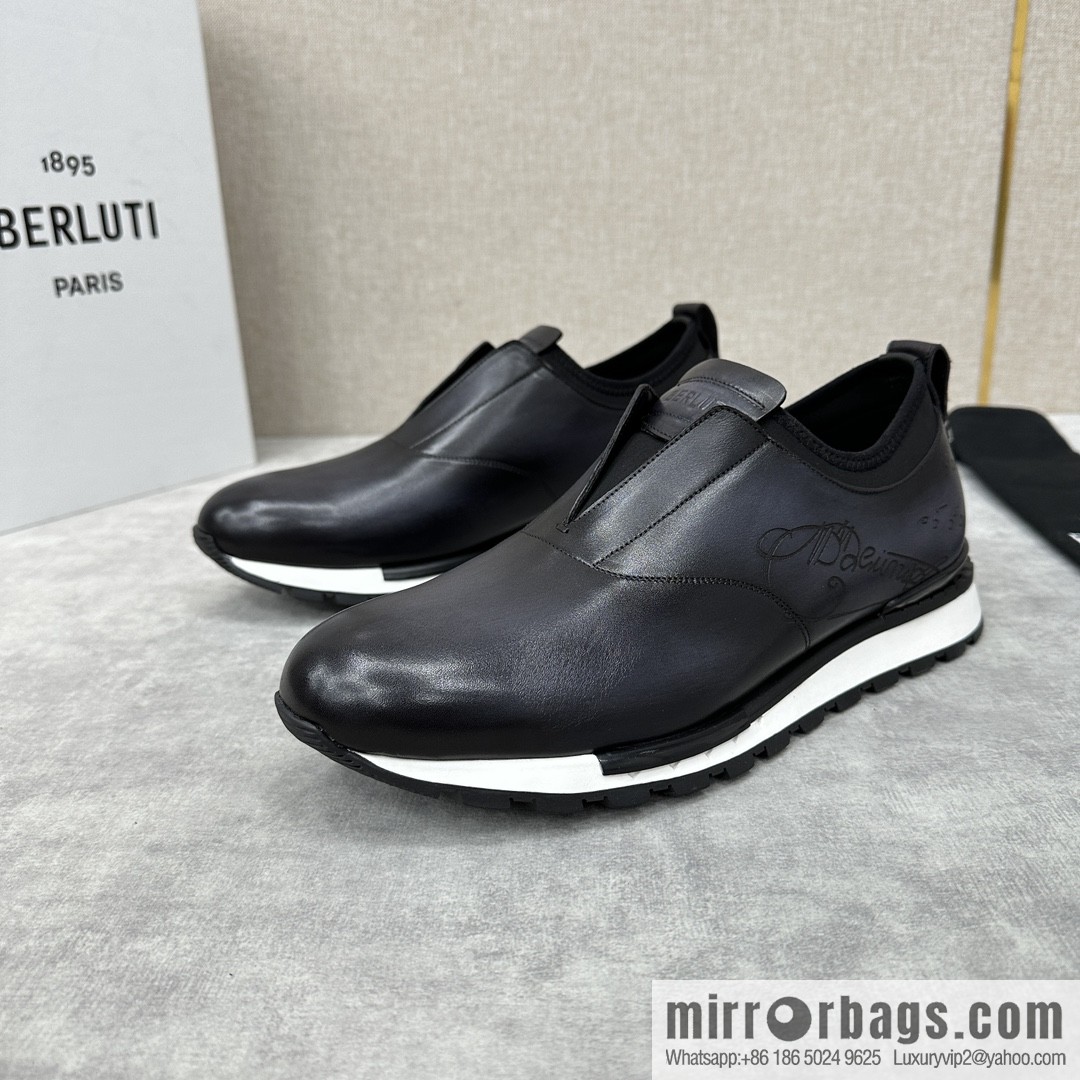 Berlut Bruti, Upgraded Third Generation Private Model Outsole Fast Track Leather Sneakers