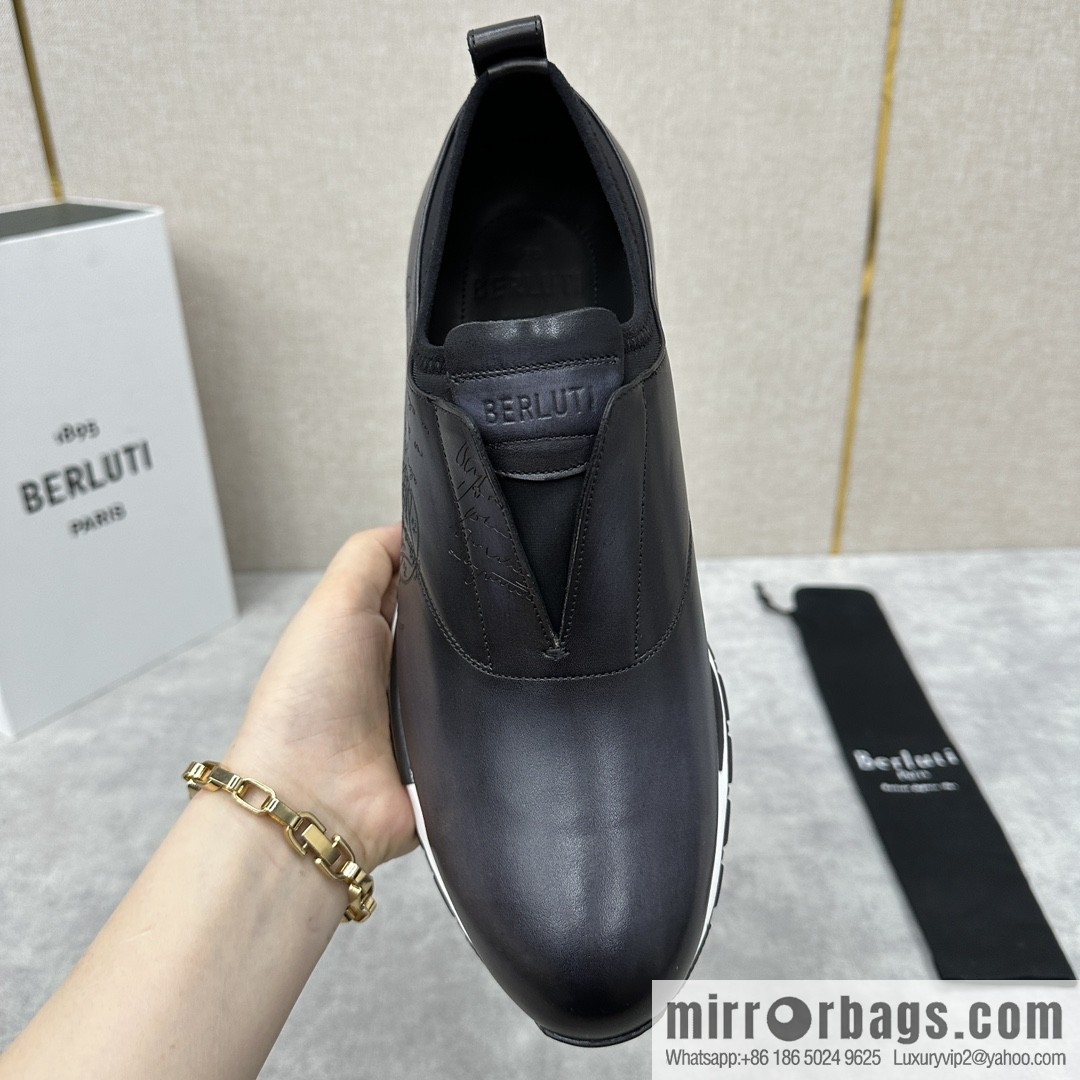 Berlut Bruti, Upgraded Third Generation Private Model Outsole Fast Track Leather Sneakers