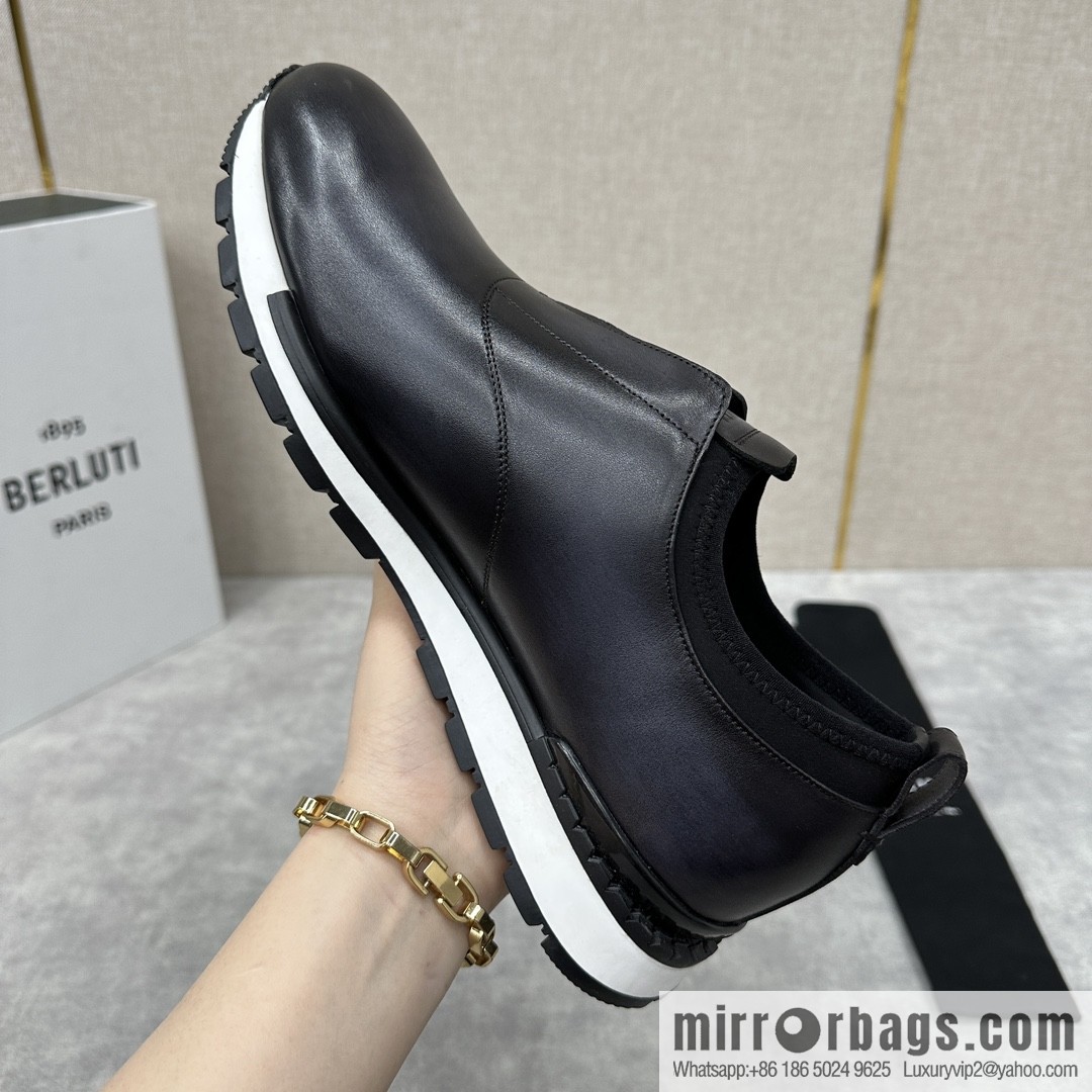 Berlut Bruti, Upgraded Third Generation Private Model Outsole Fast Track Leather Sneakers