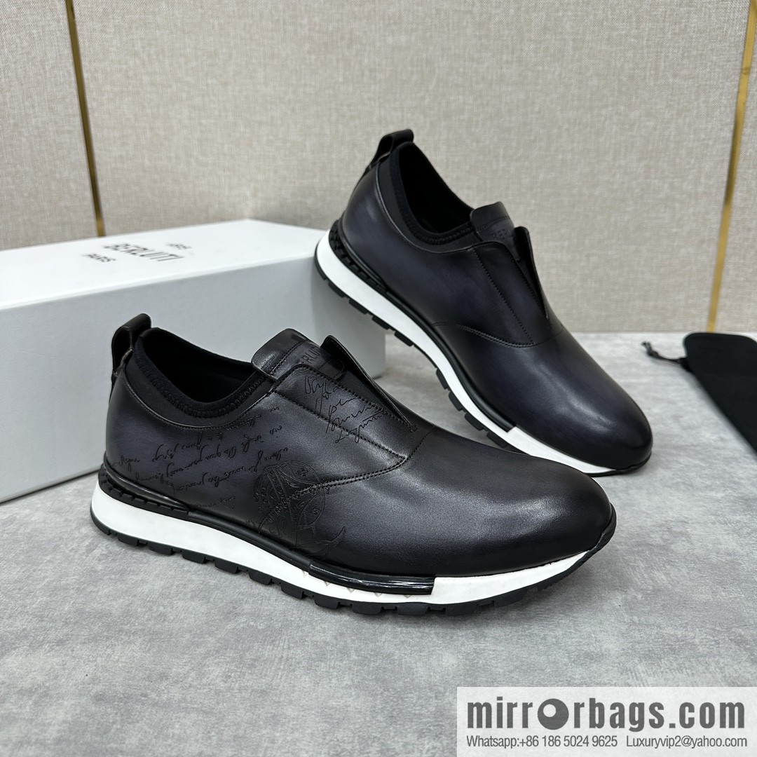Berlut Bruti, Upgraded Third Generation Private Model Outsole Fast Track Leather Sneakers