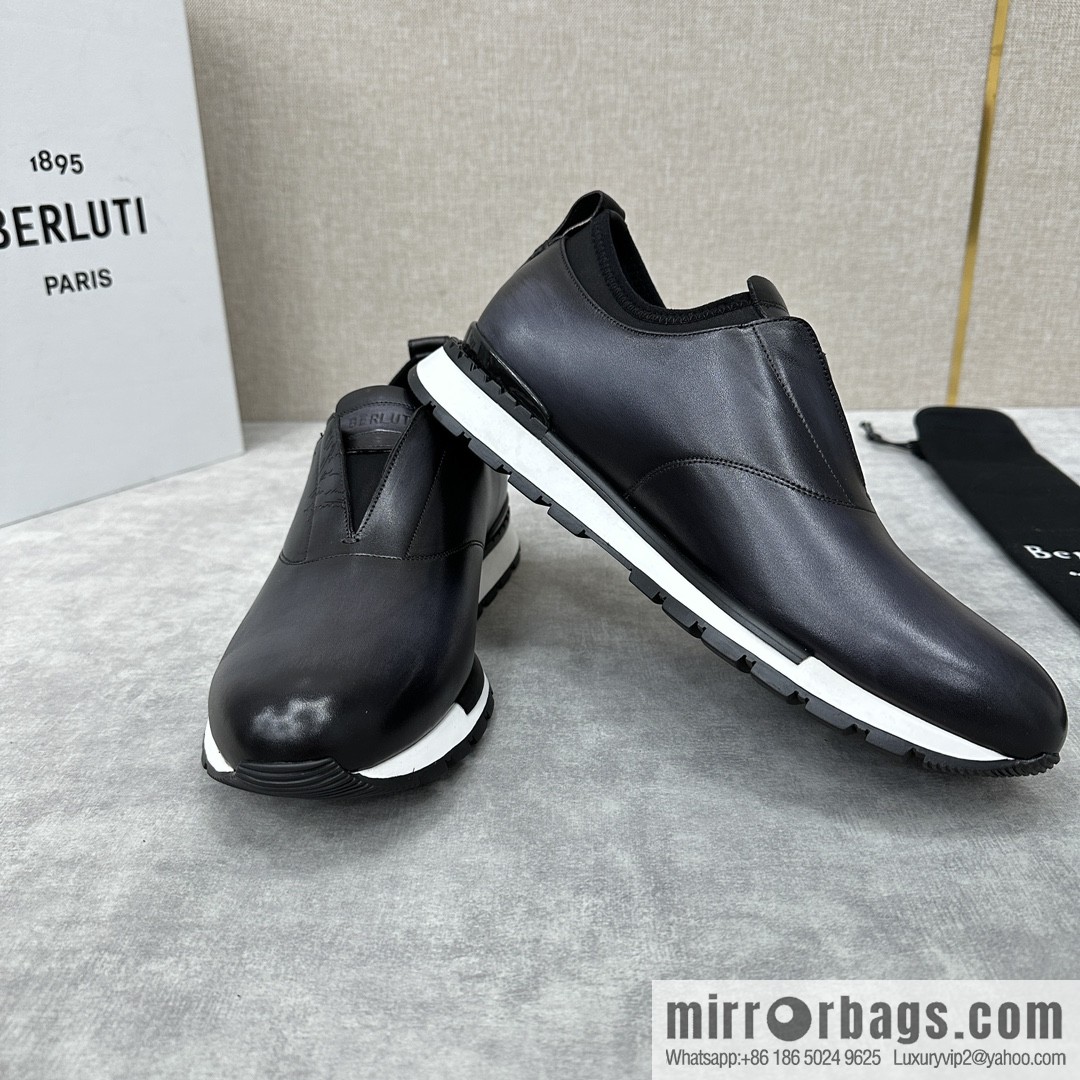Berlut Bruti, Upgraded Third Generation Private Model Outsole Fast Track Leather Sneakers