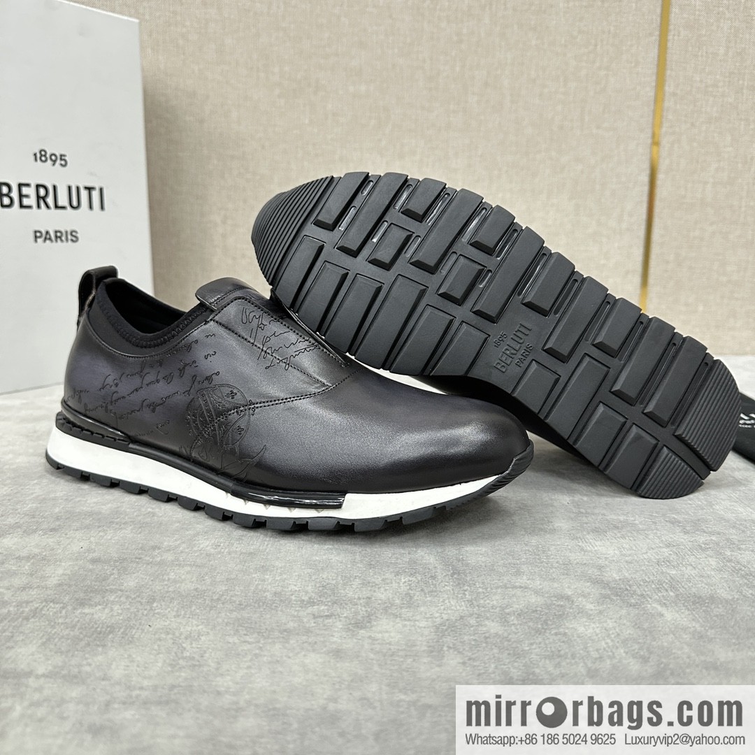 Berlut Bruti, Upgraded Third Generation Private Model Outsole Fast Track Leather Sneakers